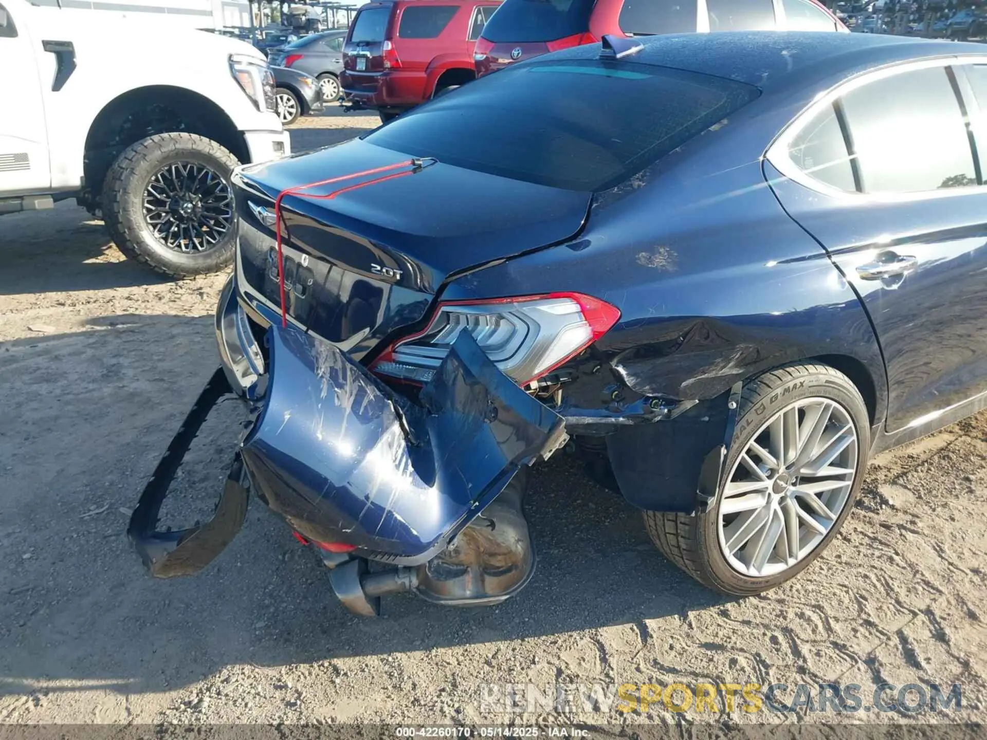 6 Photograph of a damaged car KMTG64LA1LU062420 GENESIS G70 2020