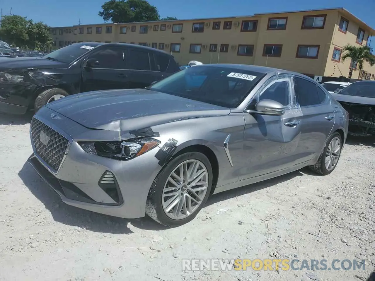 1 Photograph of a damaged car KMTG64LA2LU062426 GENESIS G70 2020