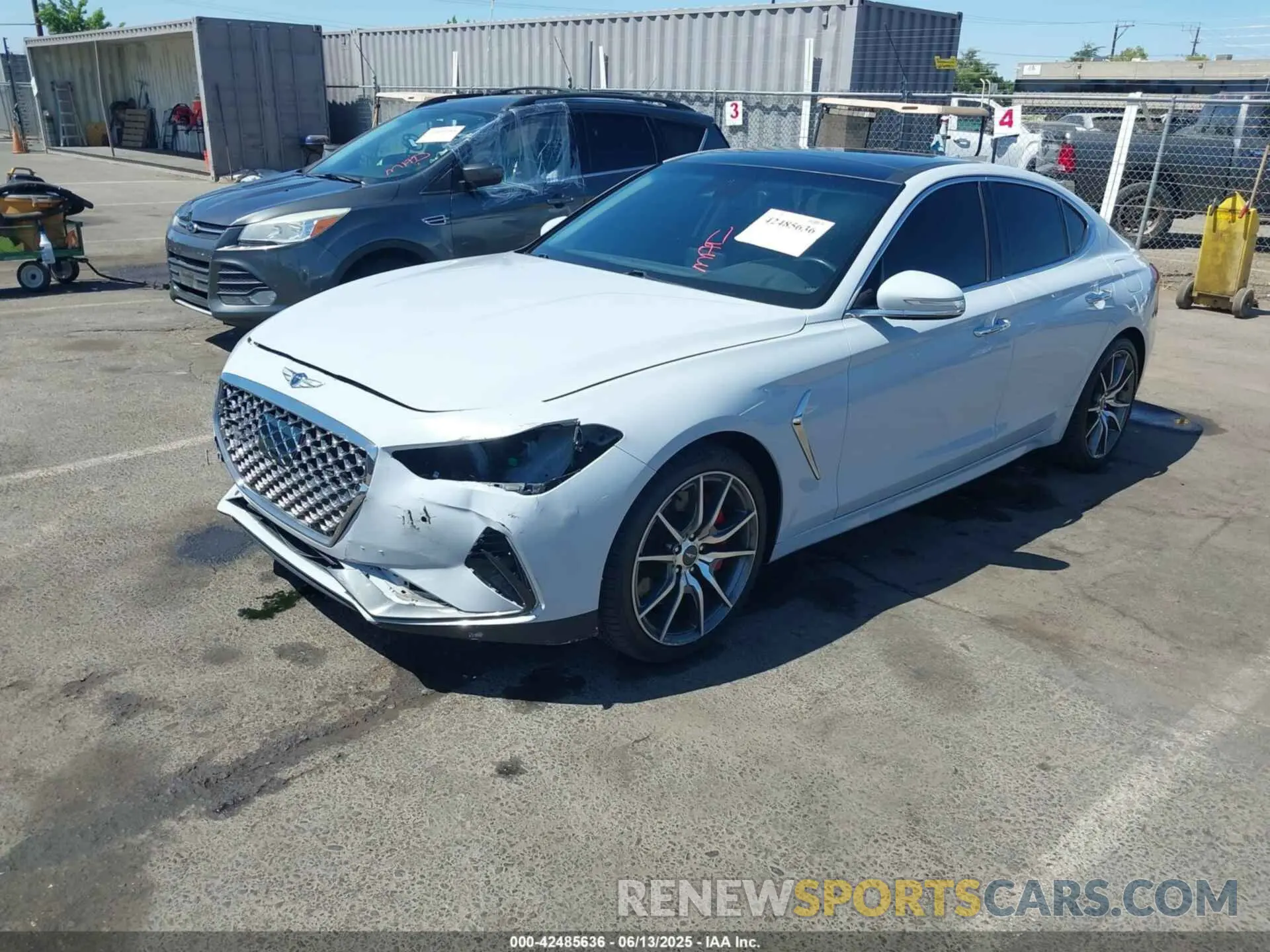 2 Photograph of a damaged car KMTG74LE2LU059669 GENESIS G70 2020