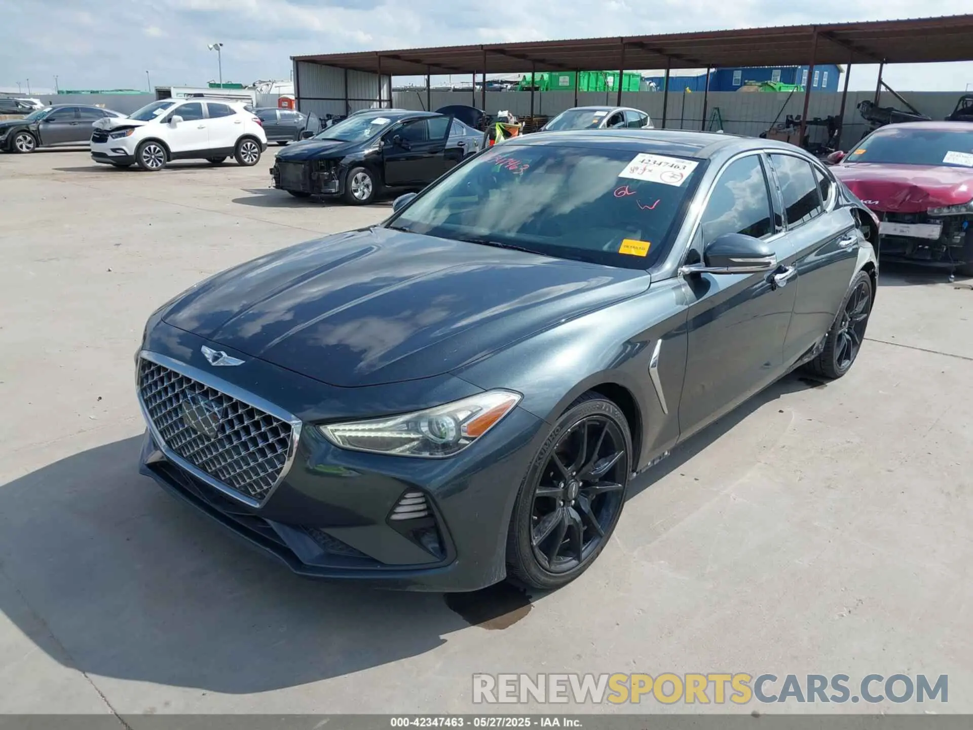 2 Photograph of a damaged car KMTG74LE8LU050250 GENESIS G70 2020