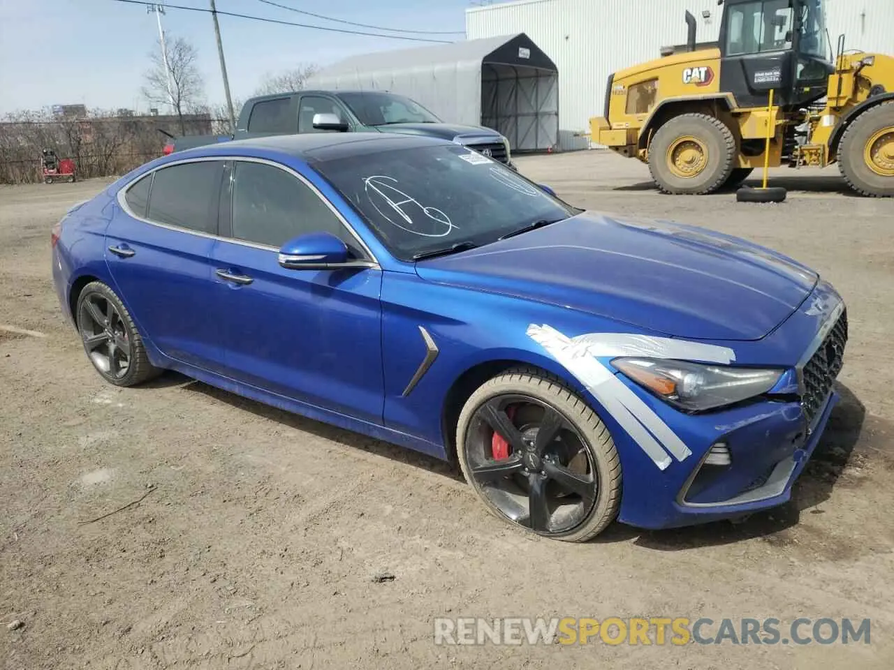 4 Photograph of a damaged car KMTG74LEXLU040965 GENESIS G70 2020