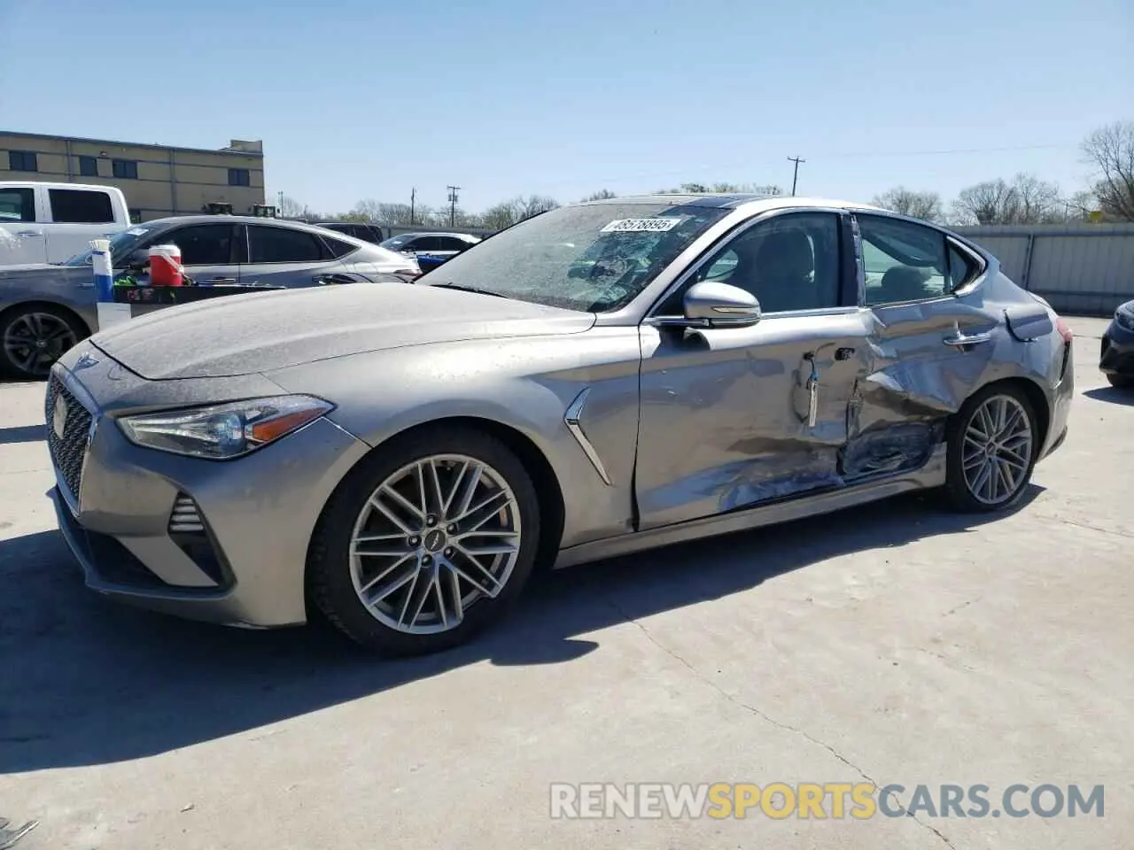1 Photograph of a damaged car KMTG34LA1MU066977 GENESIS G70 2021
