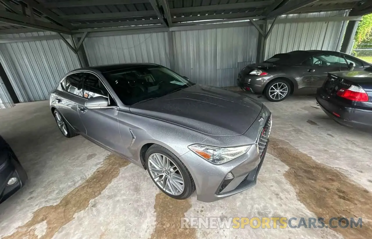 1 Photograph of a damaged car KMTG34LAXMU074866 GENESIS G70 2021