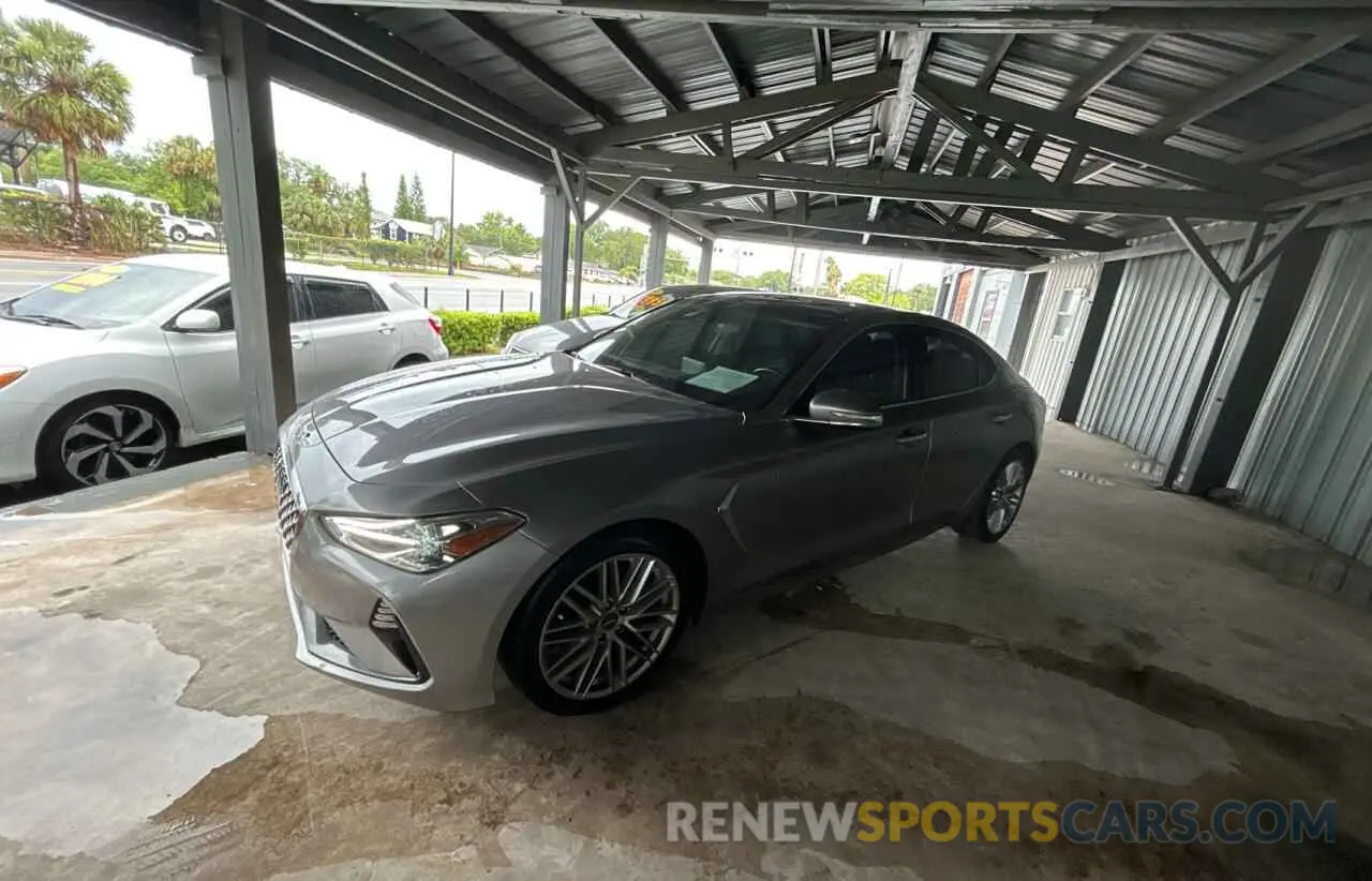 2 Photograph of a damaged car KMTG34LAXMU074866 GENESIS G70 2021