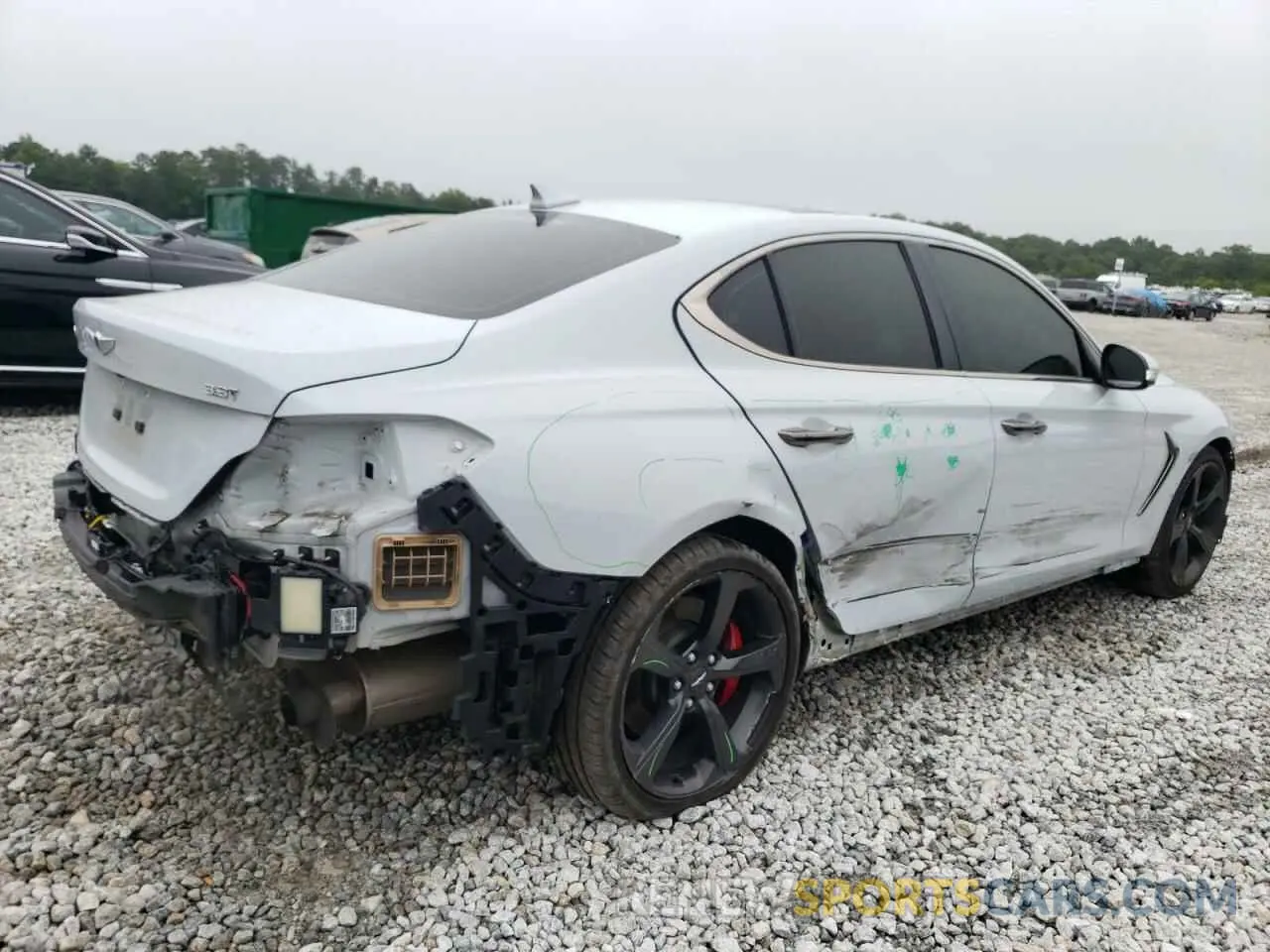 3 Photograph of a damaged car KMTG34LE1MU072717 GENESIS G70 2021