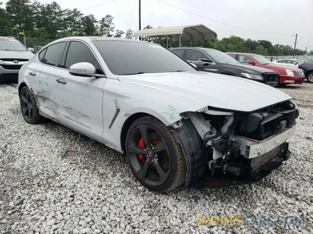 4 Photograph of a damaged car KMTG34LE1MU072717 GENESIS G70 2021