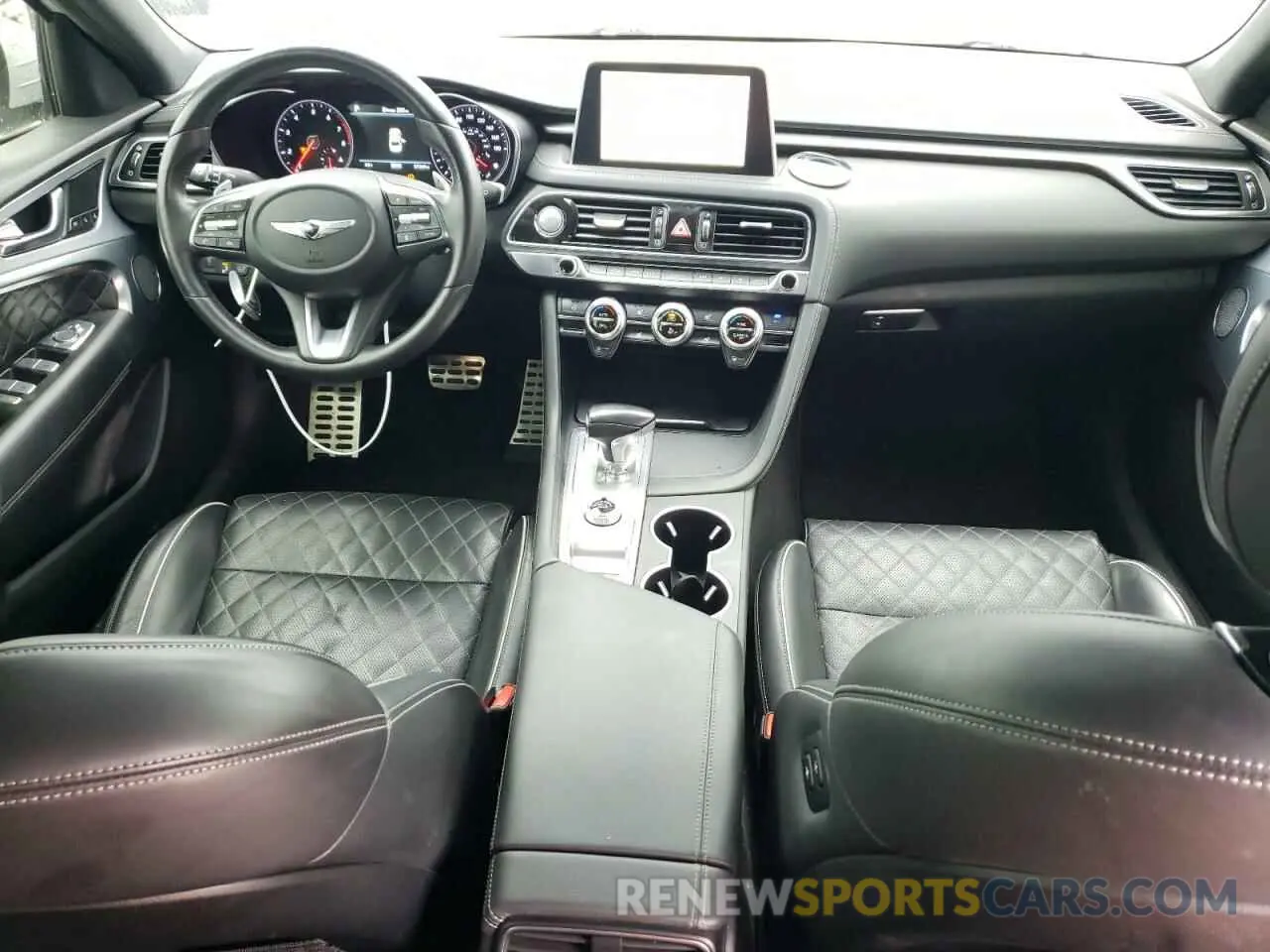 8 Photograph of a damaged car KMTG34LE1MU072717 GENESIS G70 2021
