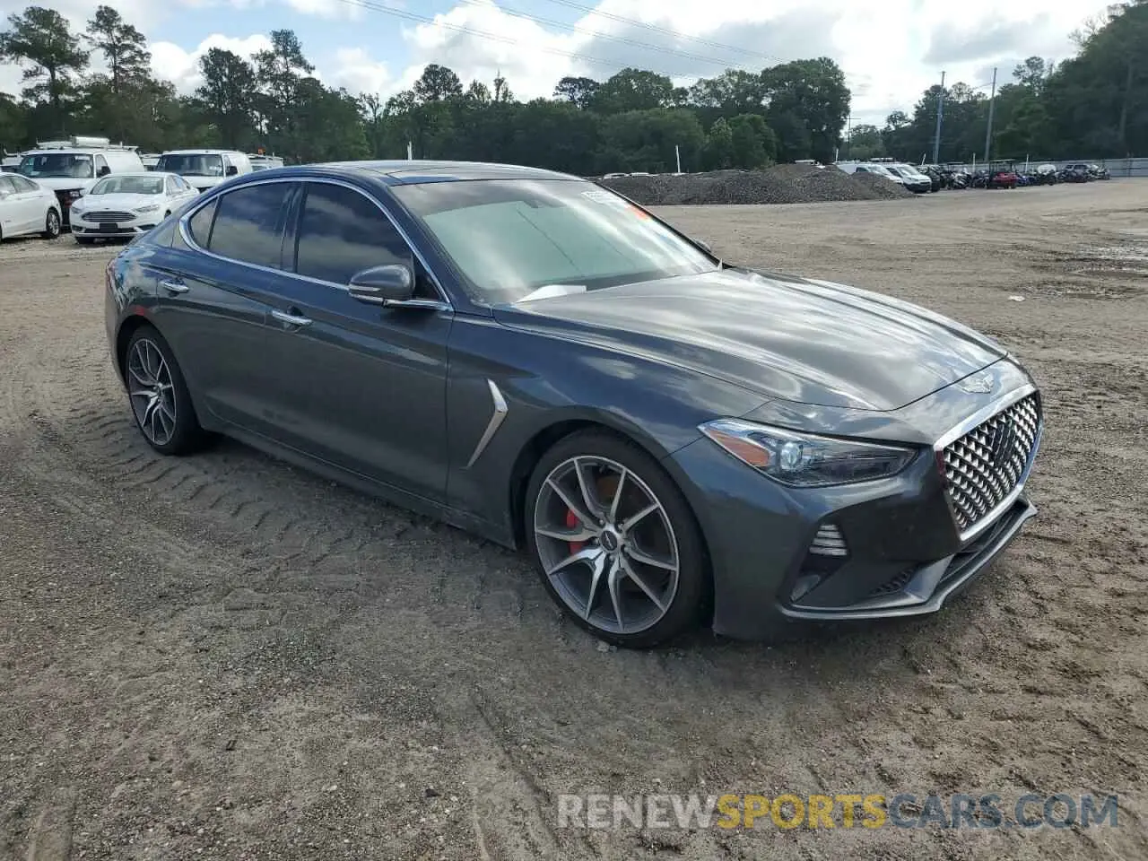 4 Photograph of a damaged car KMTG34LE2MU071155 GENESIS G70 2021