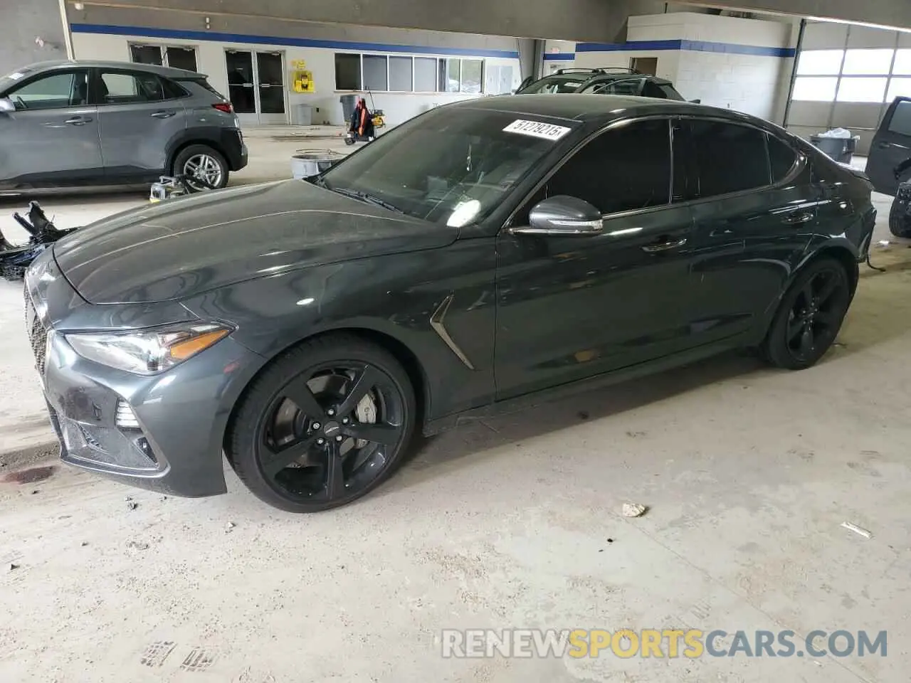 1 Photograph of a damaged car KMTG34LE4MU071979 GENESIS G70 2021
