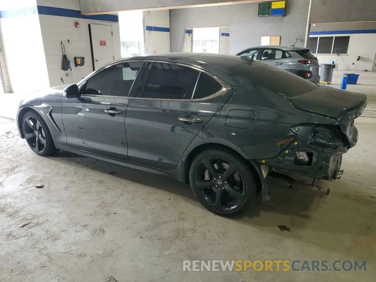 2 Photograph of a damaged car KMTG34LE4MU071979 GENESIS G70 2021
