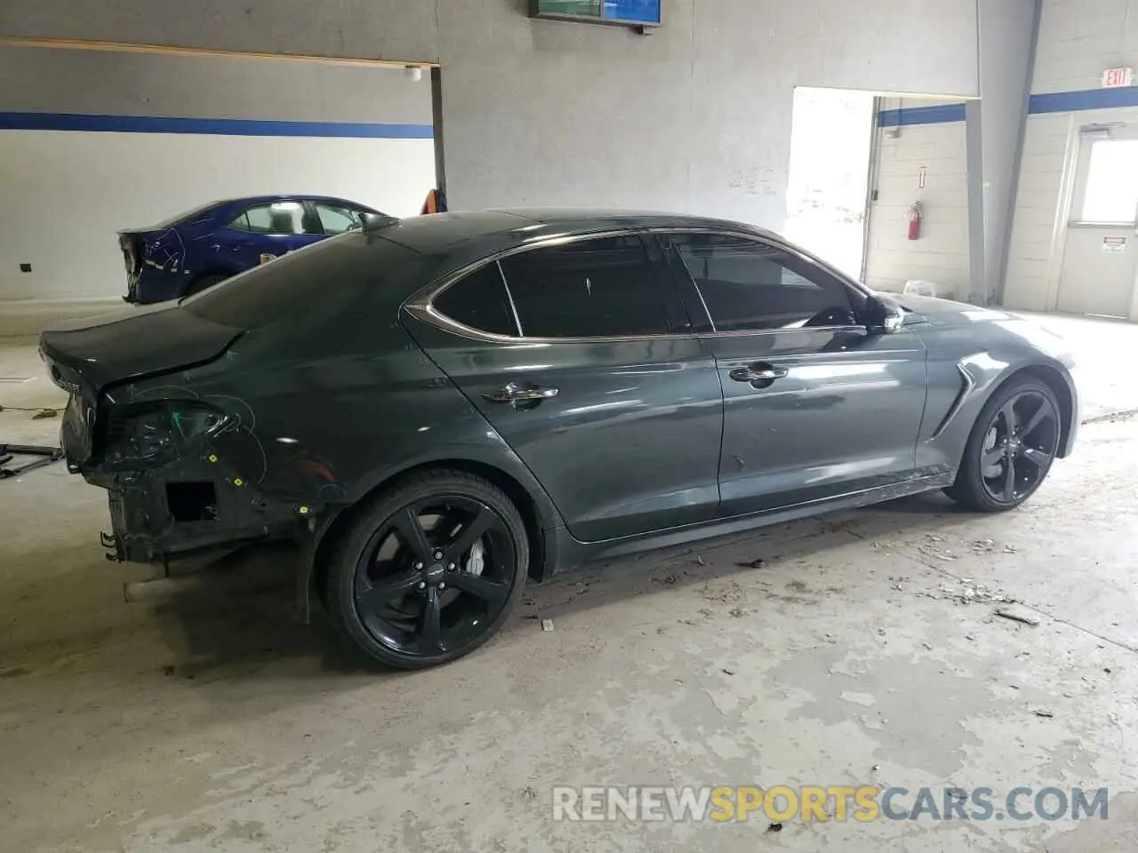 3 Photograph of a damaged car KMTG34LE4MU071979 GENESIS G70 2021