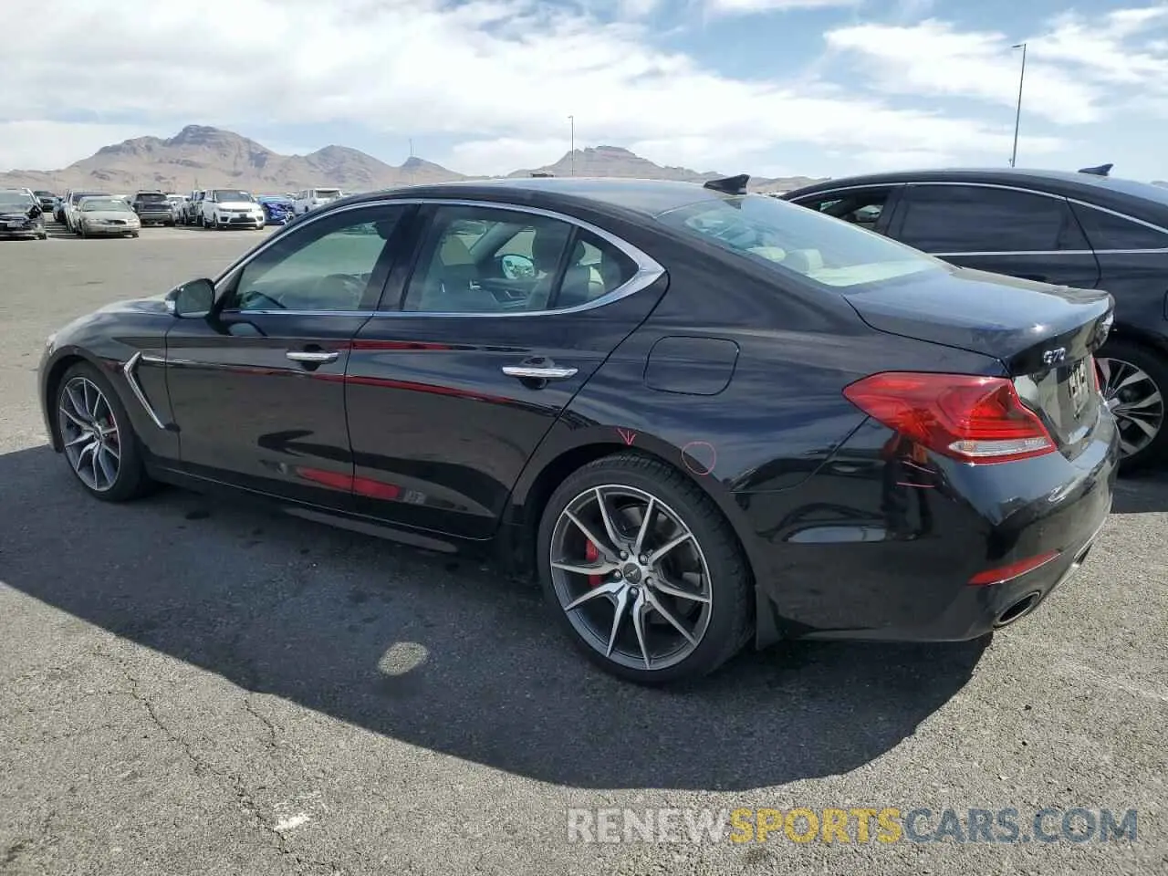 2 Photograph of a damaged car KMTG34LE7MU071166 GENESIS G70 2021