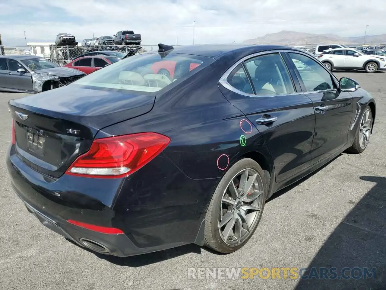 3 Photograph of a damaged car KMTG34LE7MU071166 GENESIS G70 2021