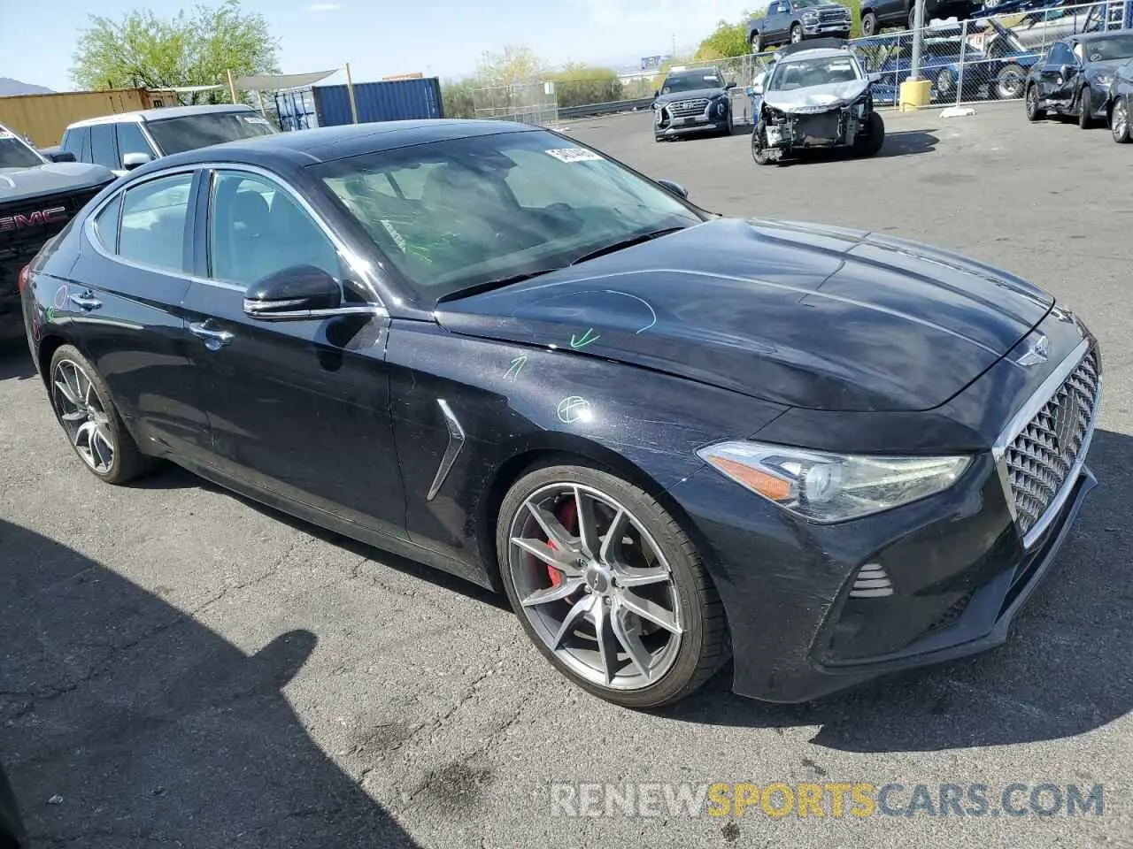 4 Photograph of a damaged car KMTG34LE7MU071166 GENESIS G70 2021