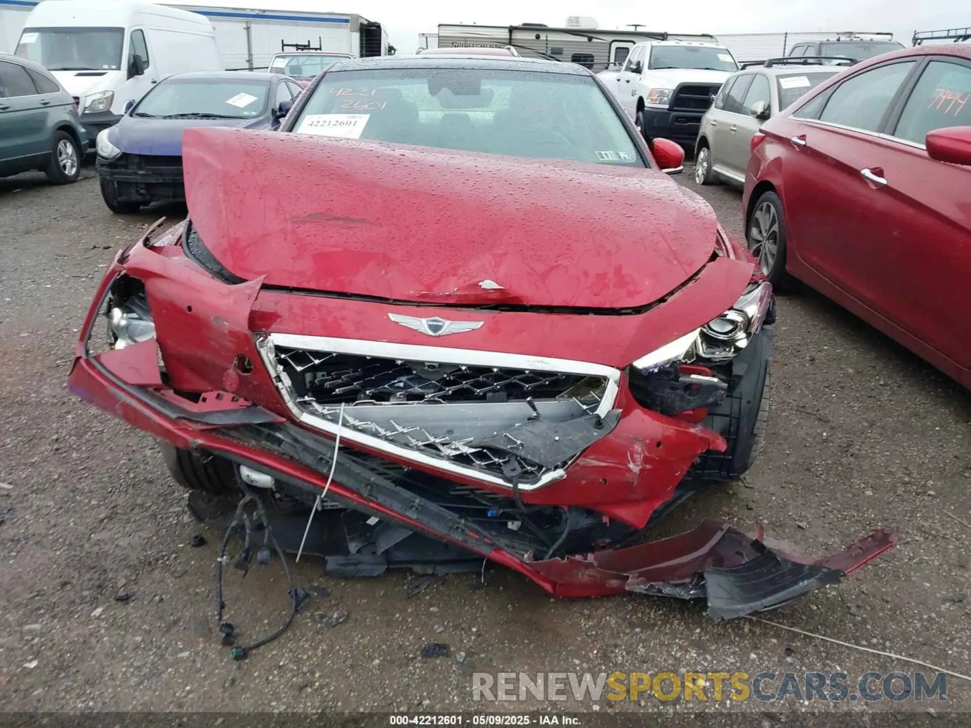 12 Photograph of a damaged car KMTG44LA0MU075456 GENESIS G70 2021