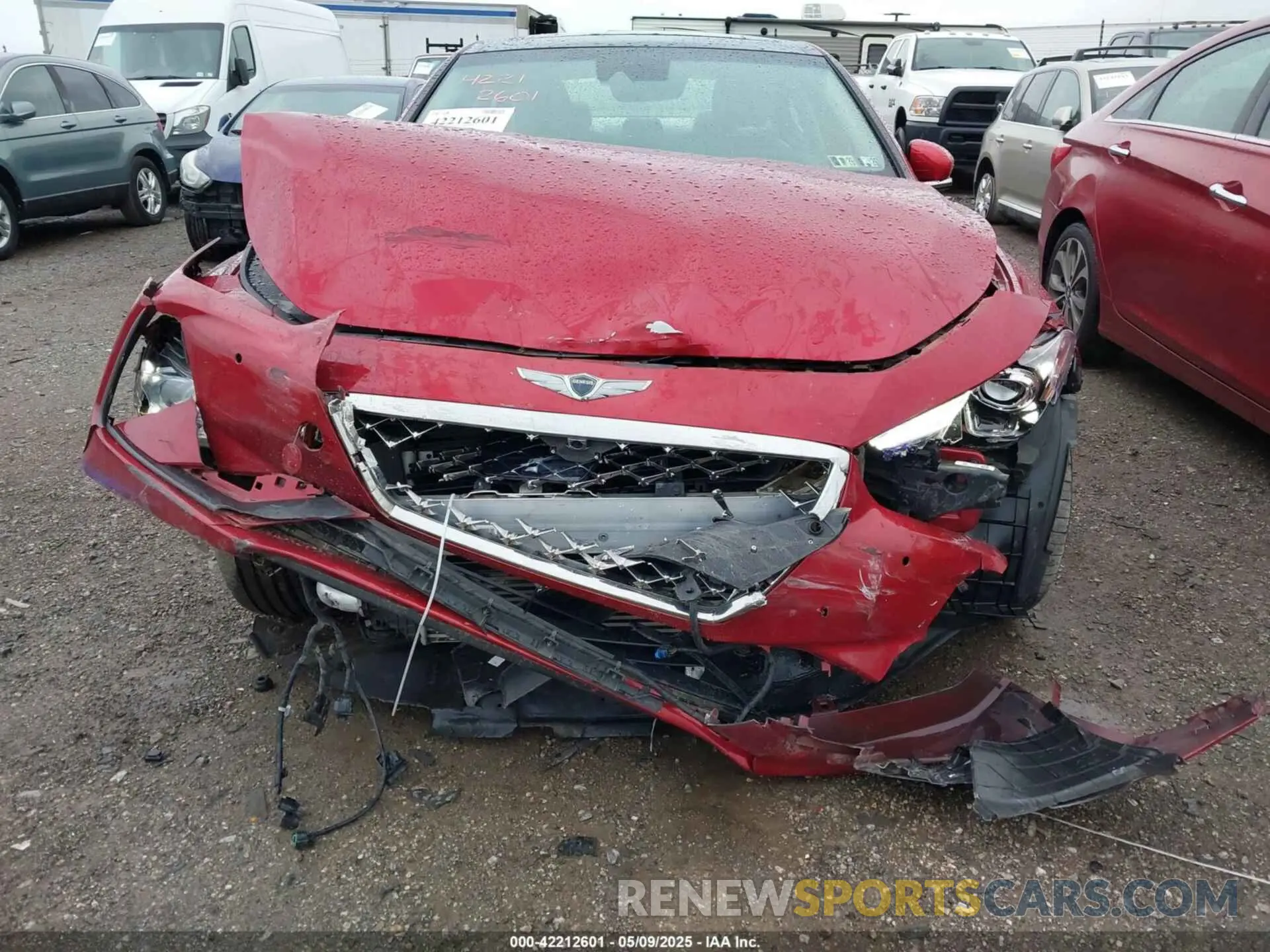 6 Photograph of a damaged car KMTG44LA0MU075456 GENESIS G70 2021
