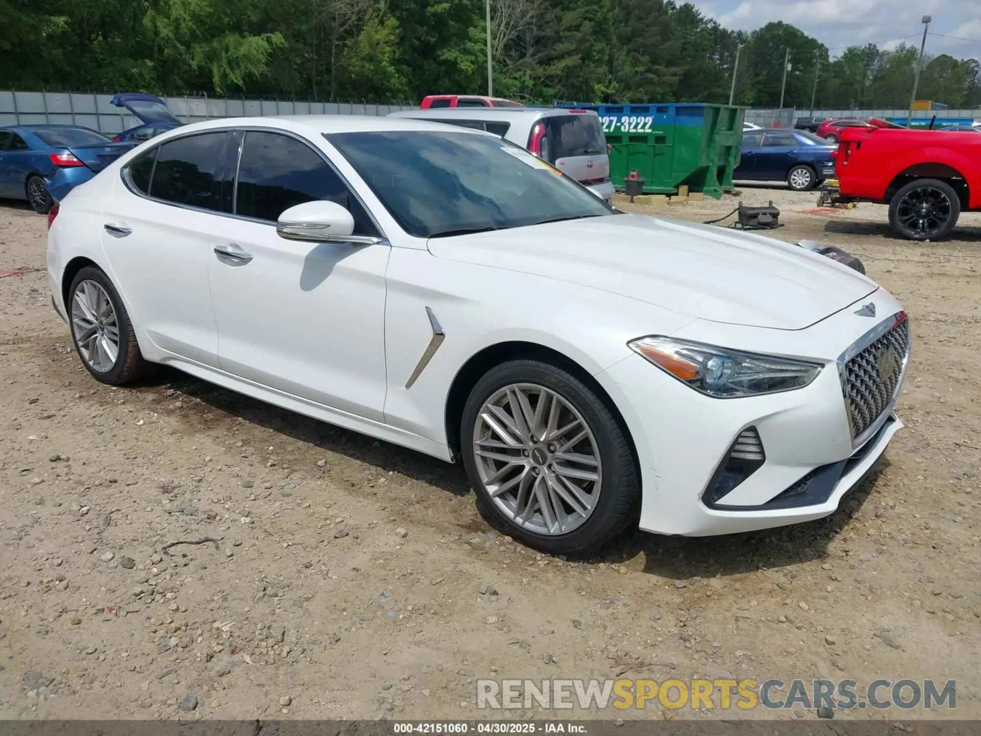 1 Photograph of a damaged car KMTG64LA2MU074982 GENESIS G70 2021