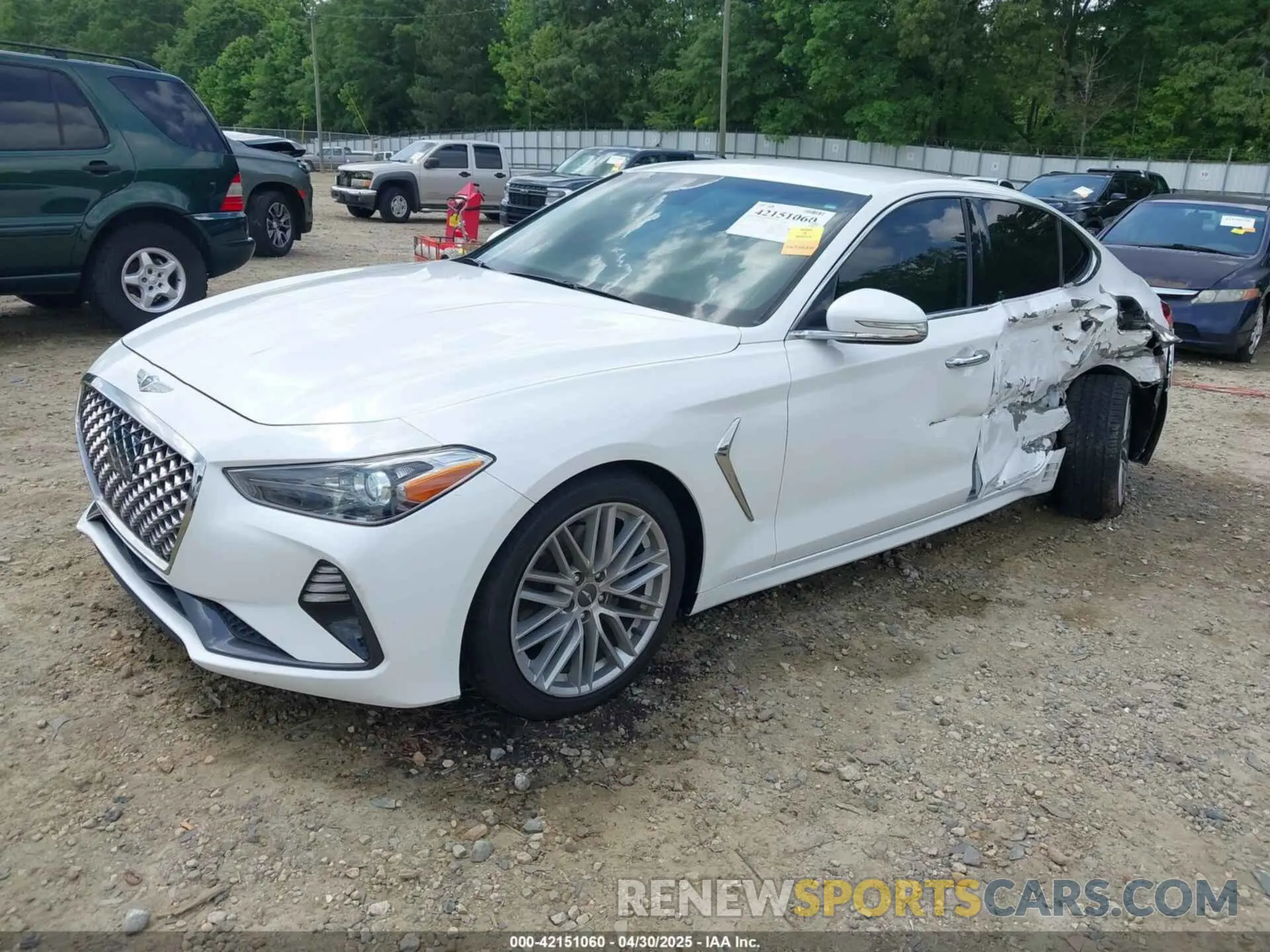 2 Photograph of a damaged car KMTG64LA2MU074982 GENESIS G70 2021