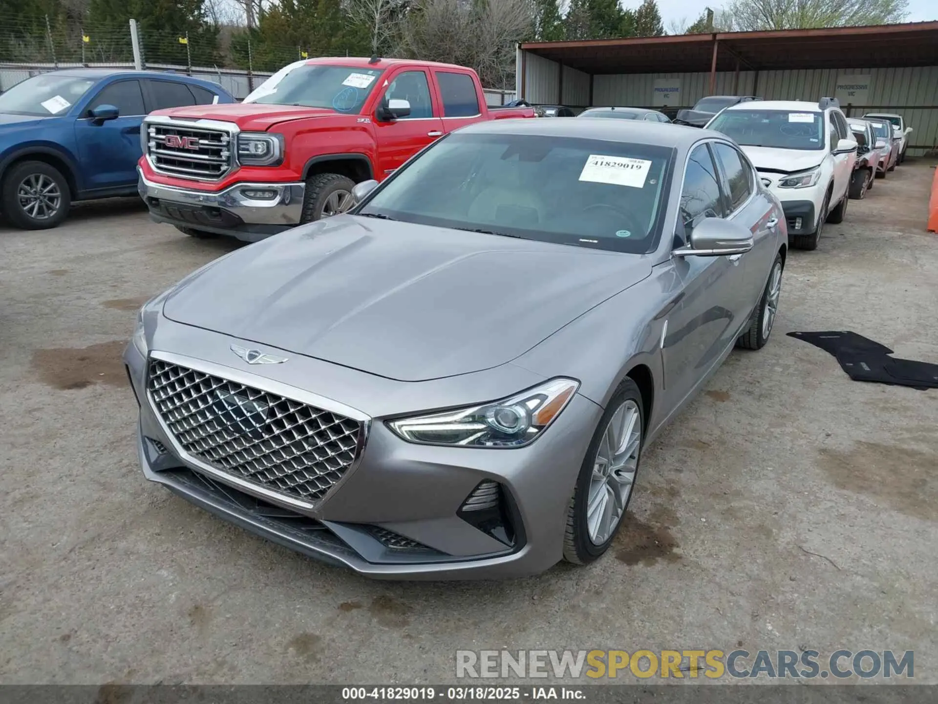 2 Photograph of a damaged car KMTG64LA9MU073635 GENESIS G70 2021
