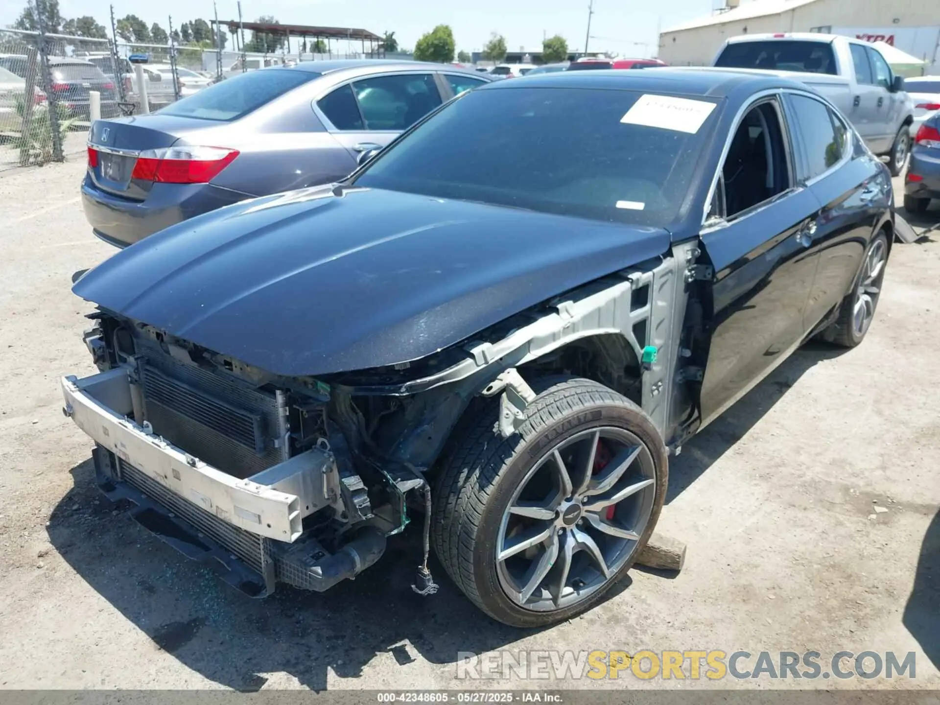 2 Photograph of a damaged car KMTG74LE0MU066394 GENESIS G70 2021