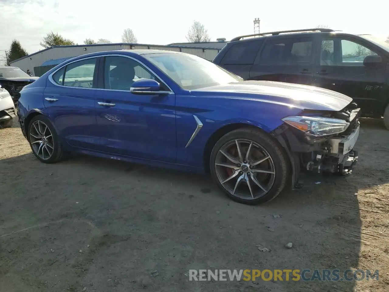 4 Photograph of a damaged car KMTG74LEXMU074292 GENESIS G70 2021