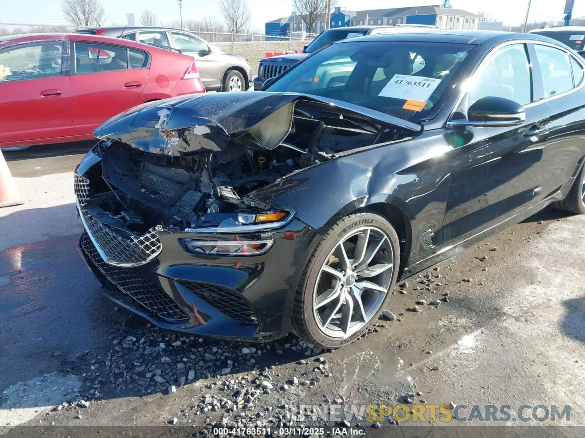 6 Photograph of a damaged car KMTG34TA0NU098580 GENESIS G70 2022