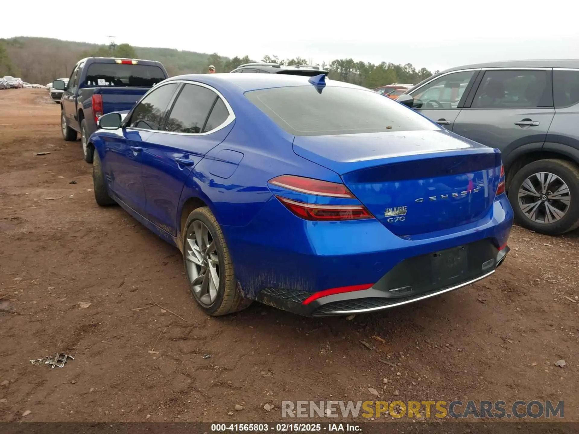 3 Photograph of a damaged car KMTG34TA4NU086948 GENESIS G70 2022