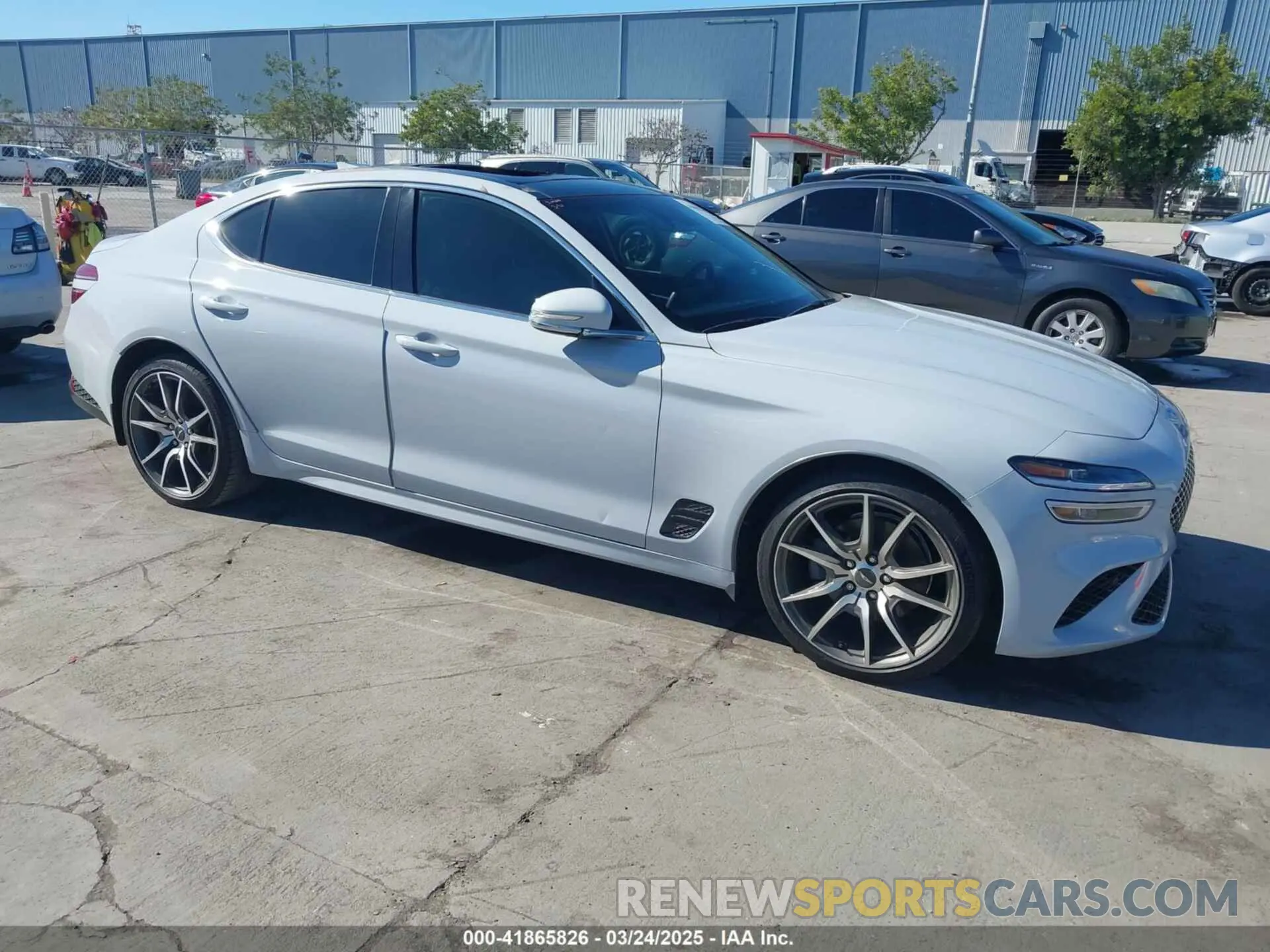 1 Photograph of a damaged car KMTG34TA4NU089493 GENESIS G70 2022