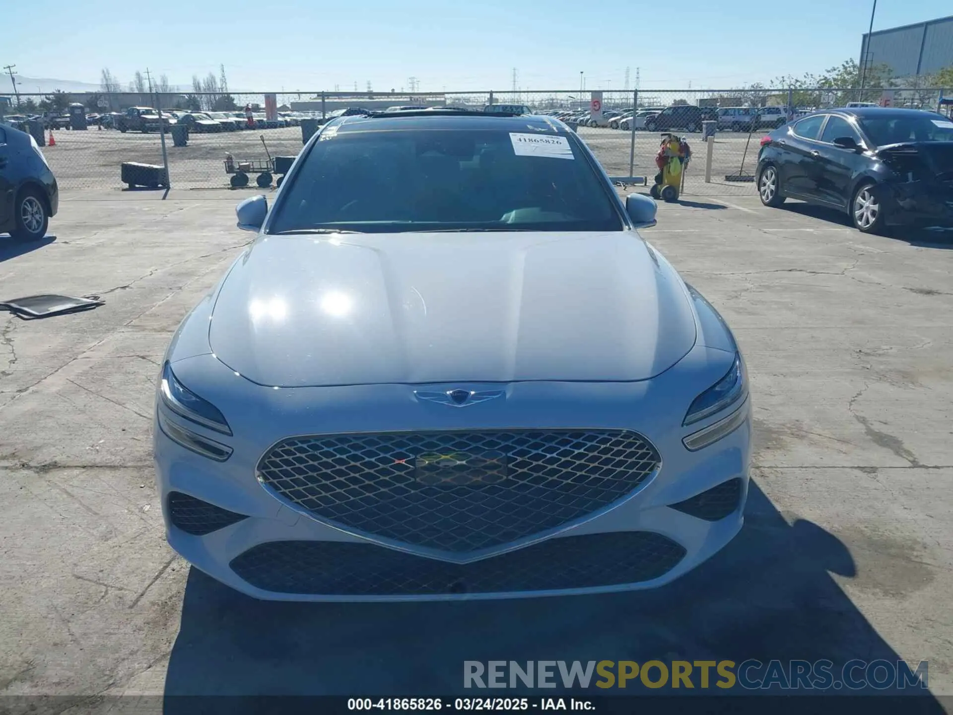 11 Photograph of a damaged car KMTG34TA4NU089493 GENESIS G70 2022