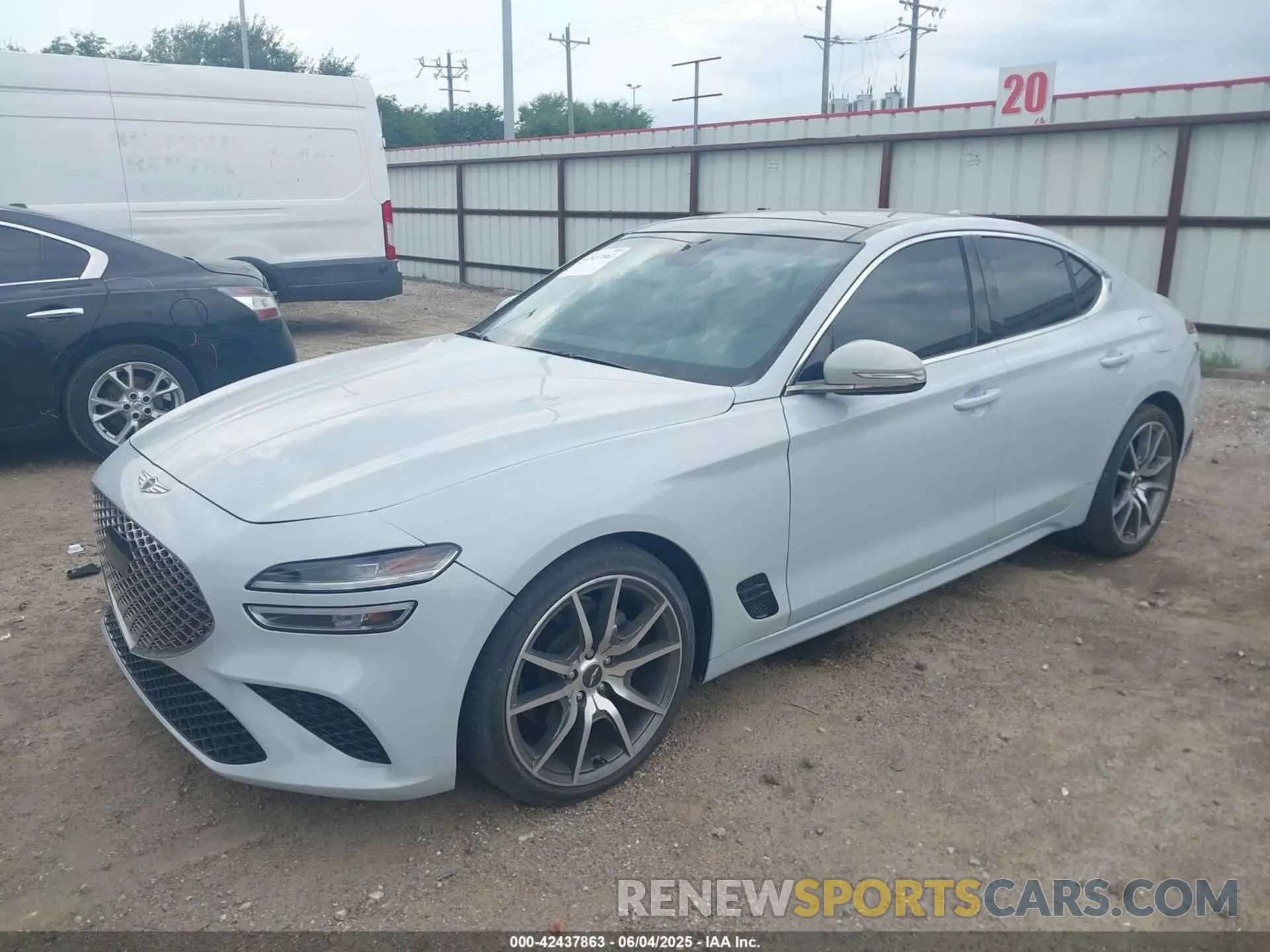 2 Photograph of a damaged car KMTG34TA9NU090218 GENESIS G70 2022