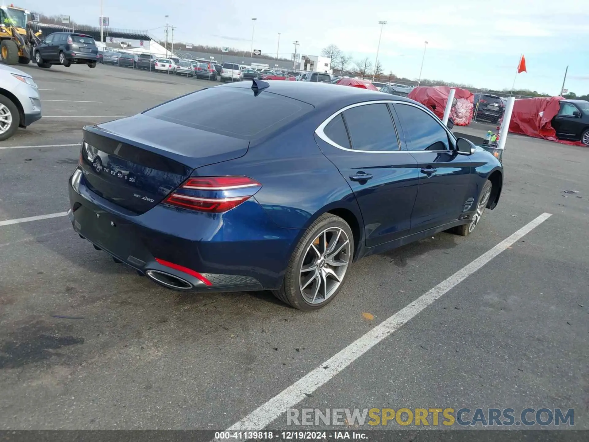 4 Photograph of a damaged car KMTG54TE7NU081644 GENESIS G70 2022