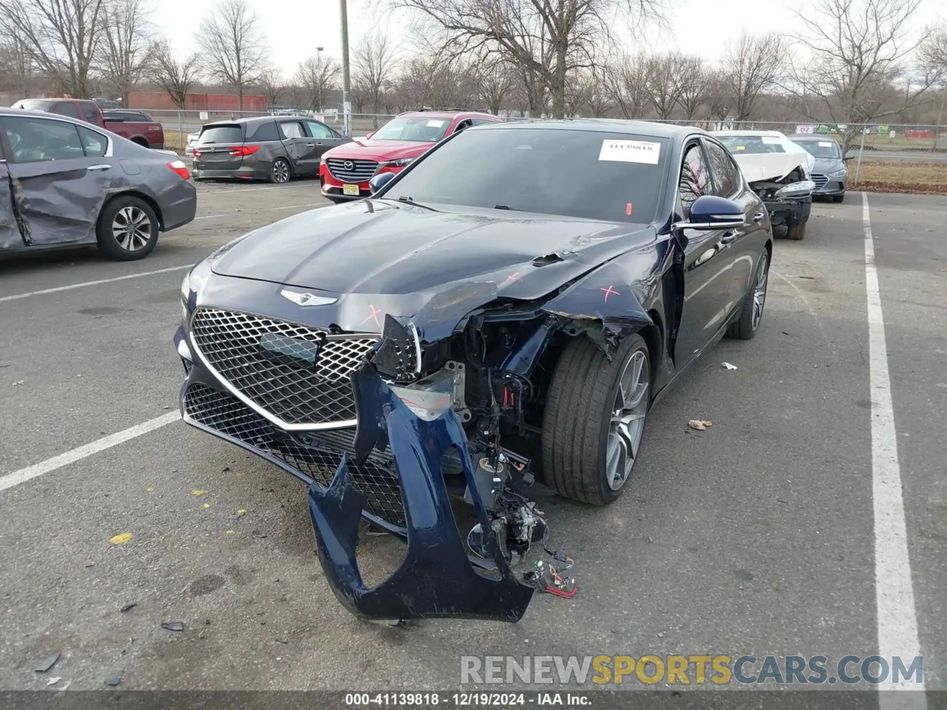 6 Photograph of a damaged car KMTG54TE7NU081644 GENESIS G70 2022