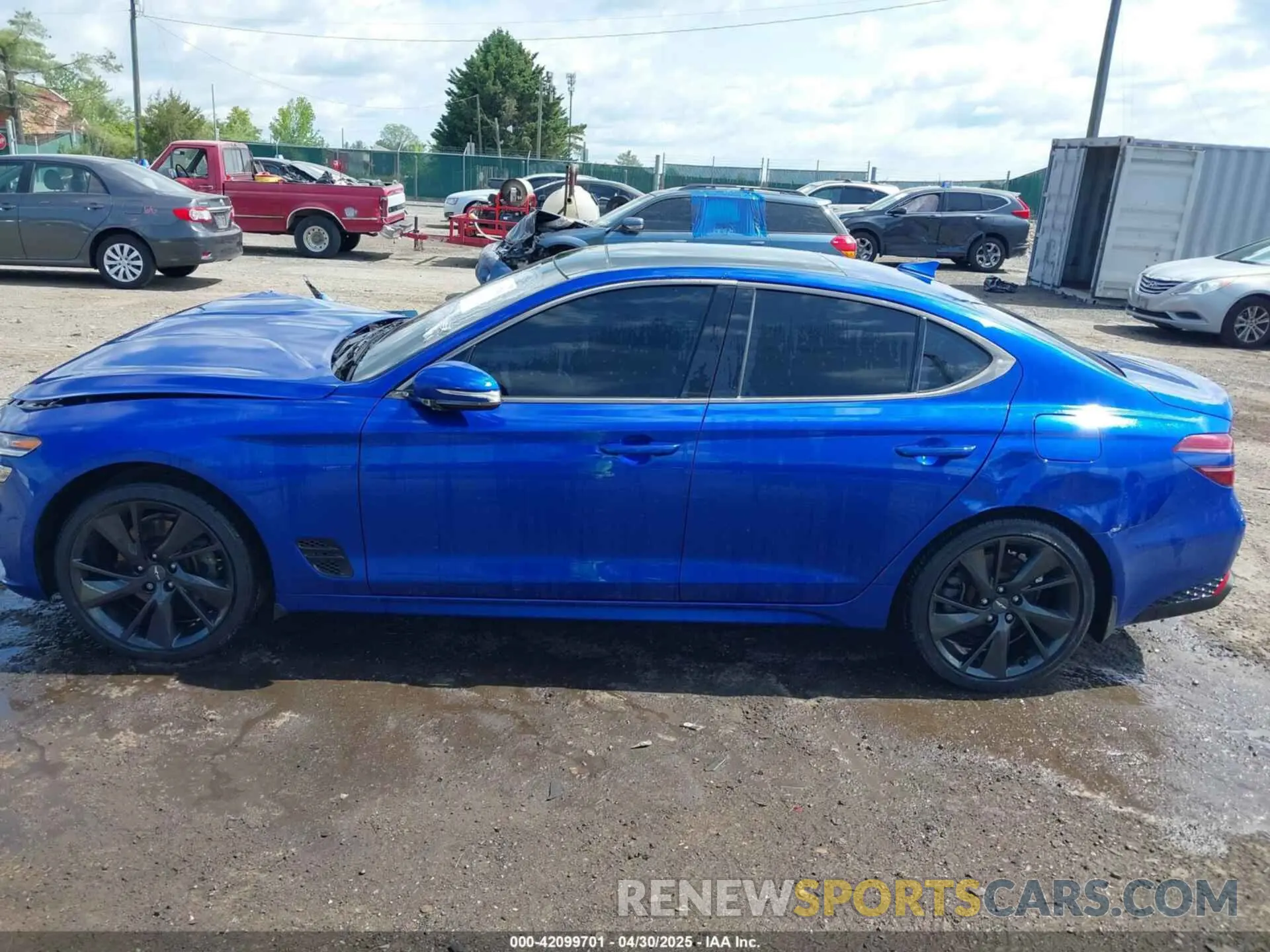 13 Photograph of a damaged car KMTG34TA2PU115639 GENESIS G70 2023
