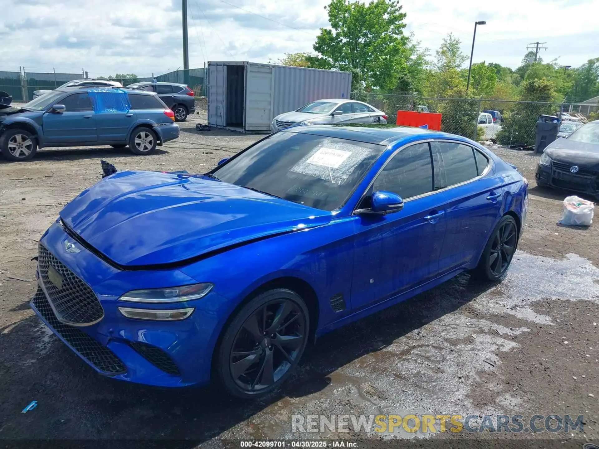 2 Photograph of a damaged car KMTG34TA2PU115639 GENESIS G70 2023