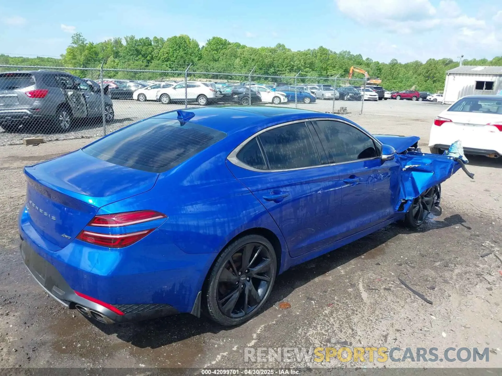 4 Photograph of a damaged car KMTG34TA2PU115639 GENESIS G70 2023