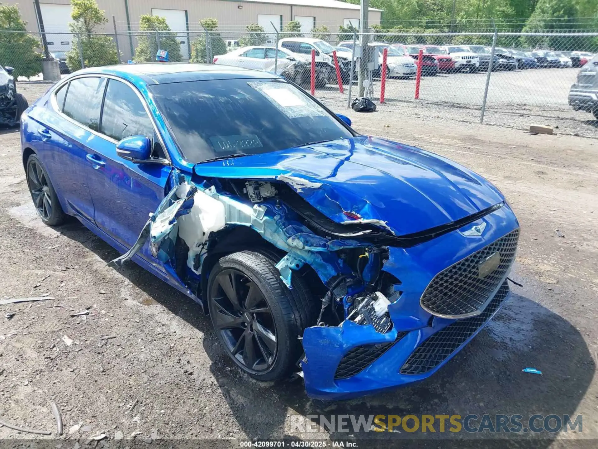6 Photograph of a damaged car KMTG34TA2PU115639 GENESIS G70 2023