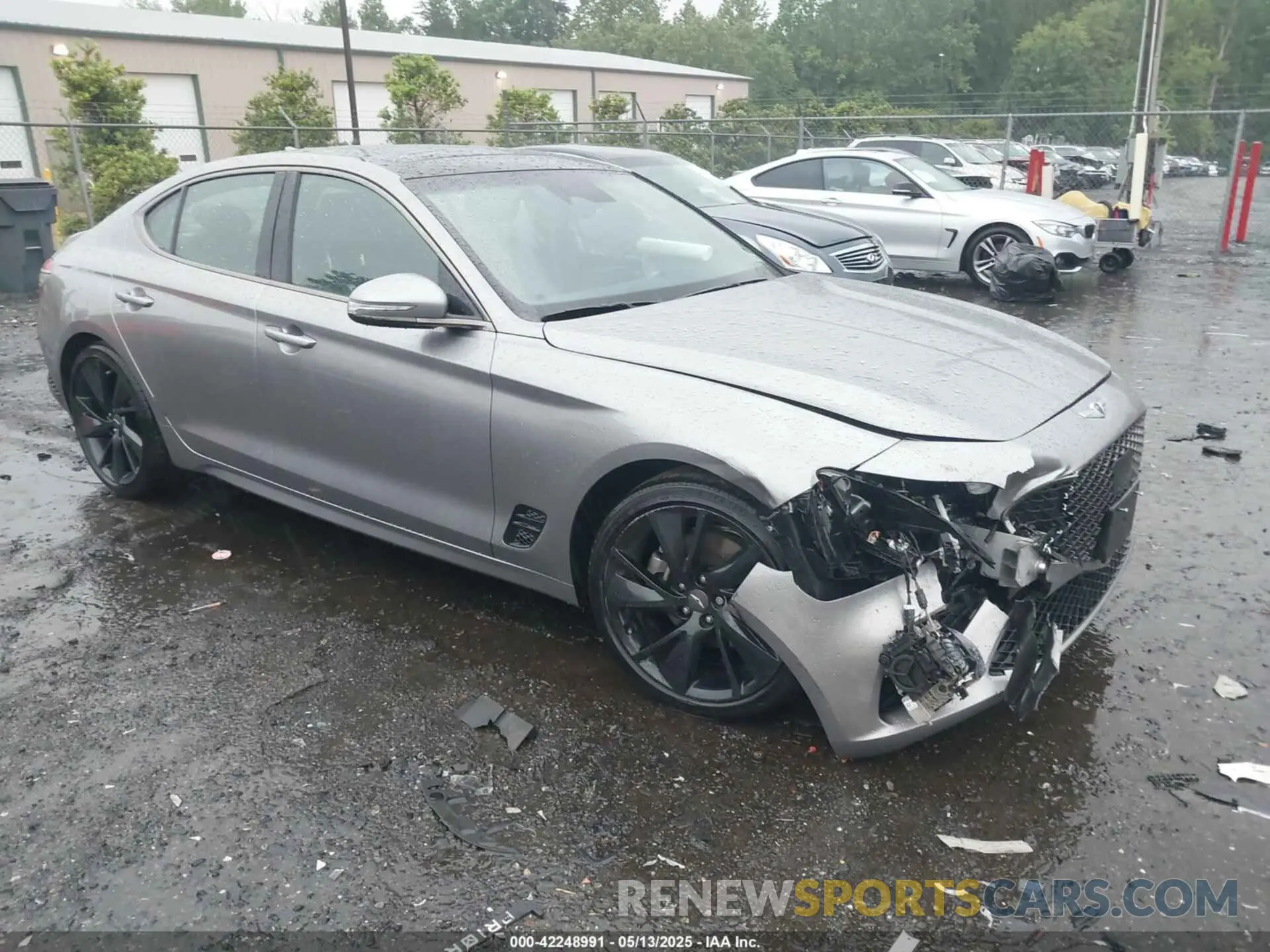 1 Photograph of a damaged car KMTG34TA2PU121151 GENESIS G70 2023