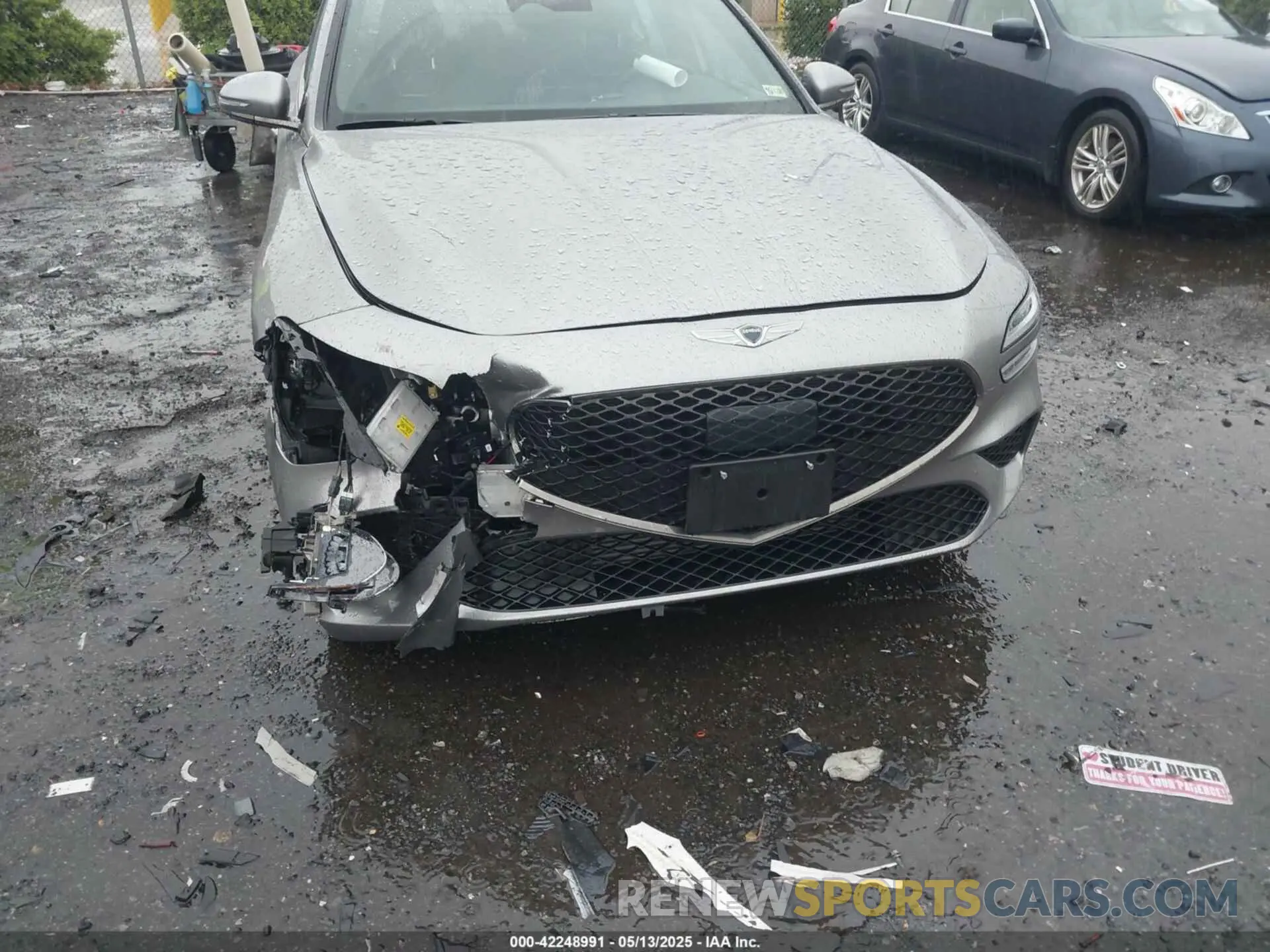 6 Photograph of a damaged car KMTG34TA2PU121151 GENESIS G70 2023
