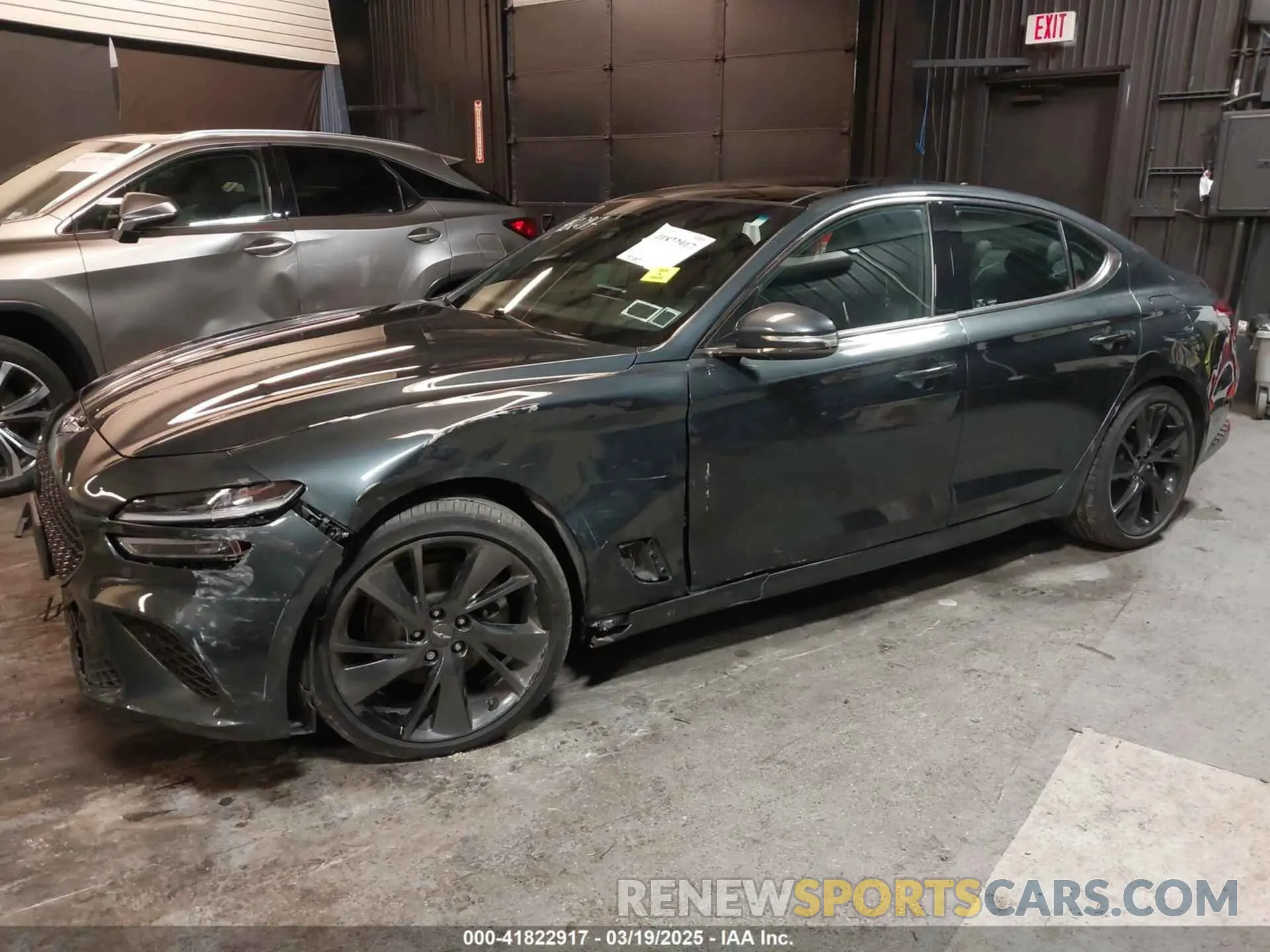 2 Photograph of a damaged car KMTG34TA3PU115553 GENESIS G70 2023