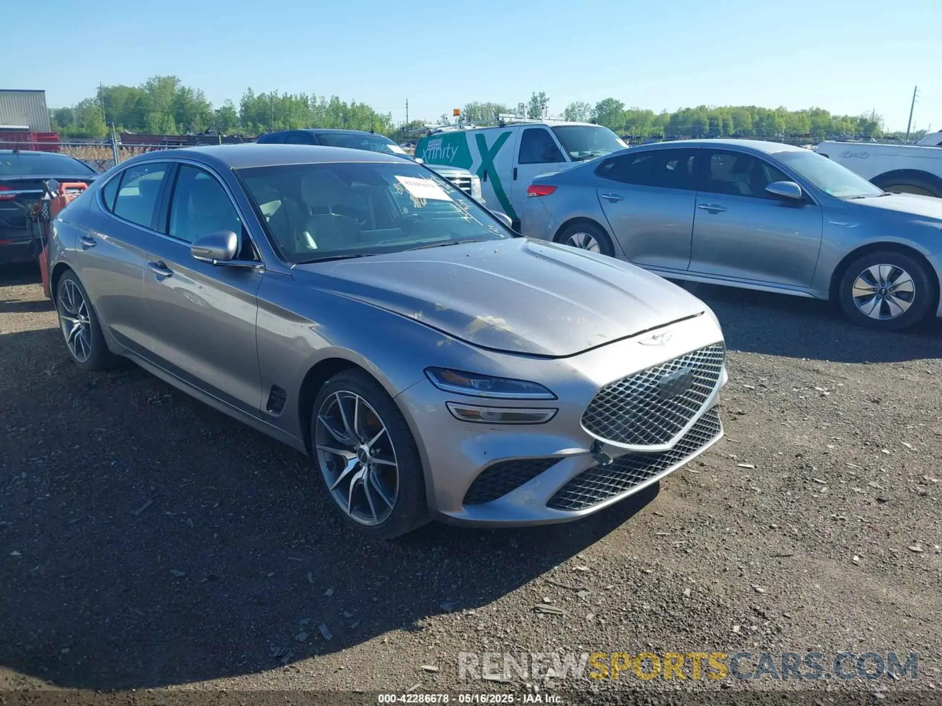 1 Photograph of a damaged car KMTG34TA3PU131624 GENESIS G70 2023