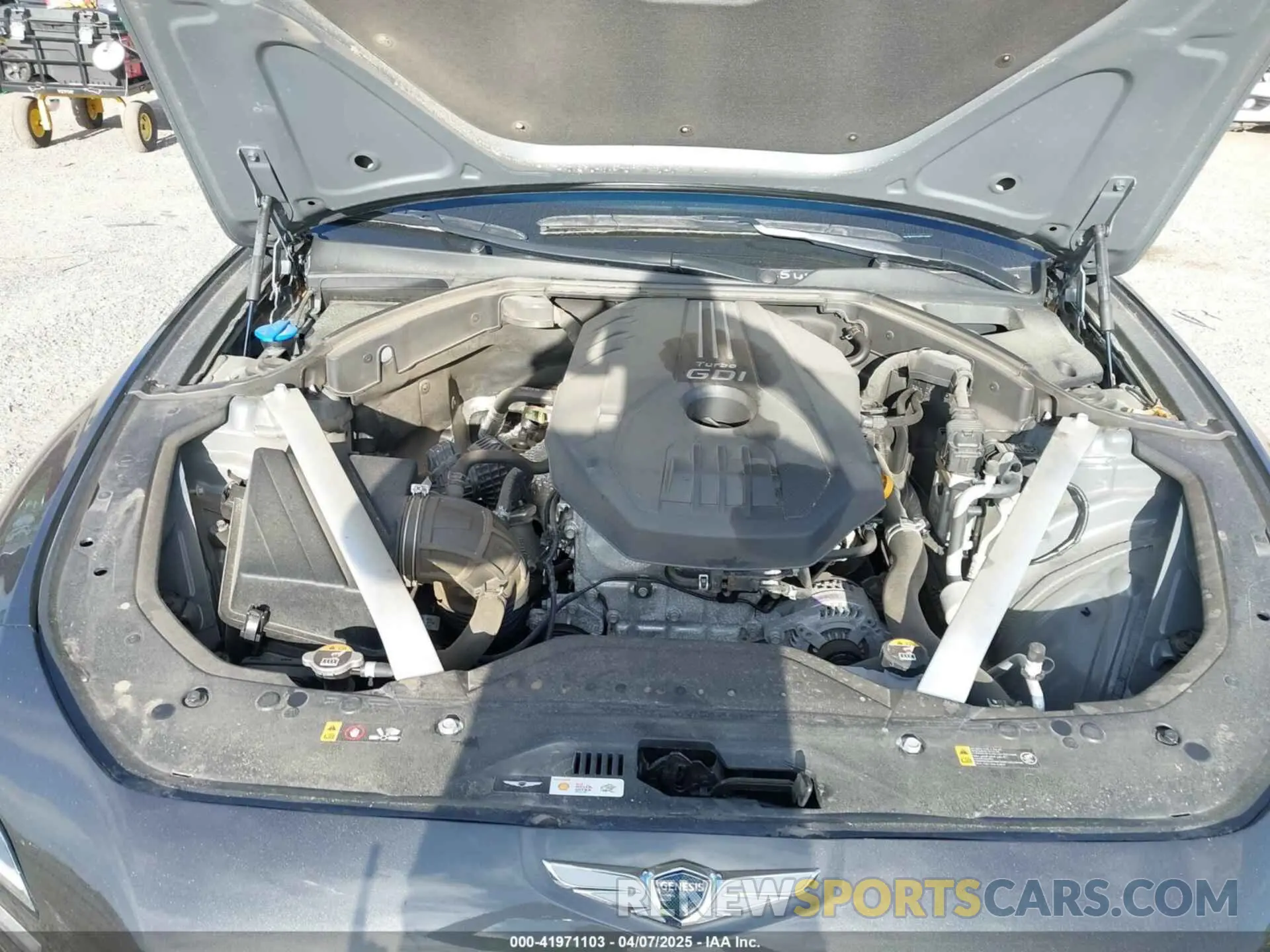 10 Photograph of a damaged car KMTG34TA4PU126965 GENESIS G70 2023