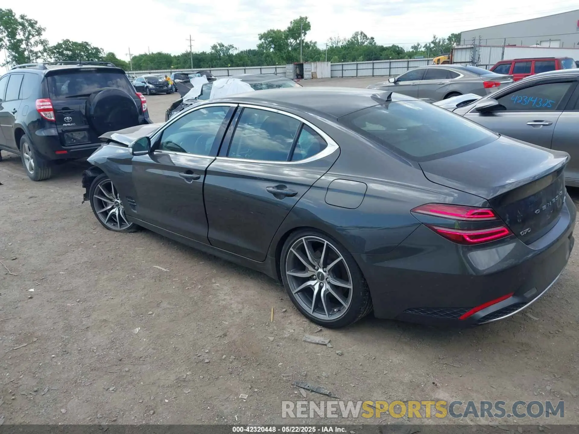 3 Photograph of a damaged car KMTG34TA7PU131190 GENESIS G70 2023