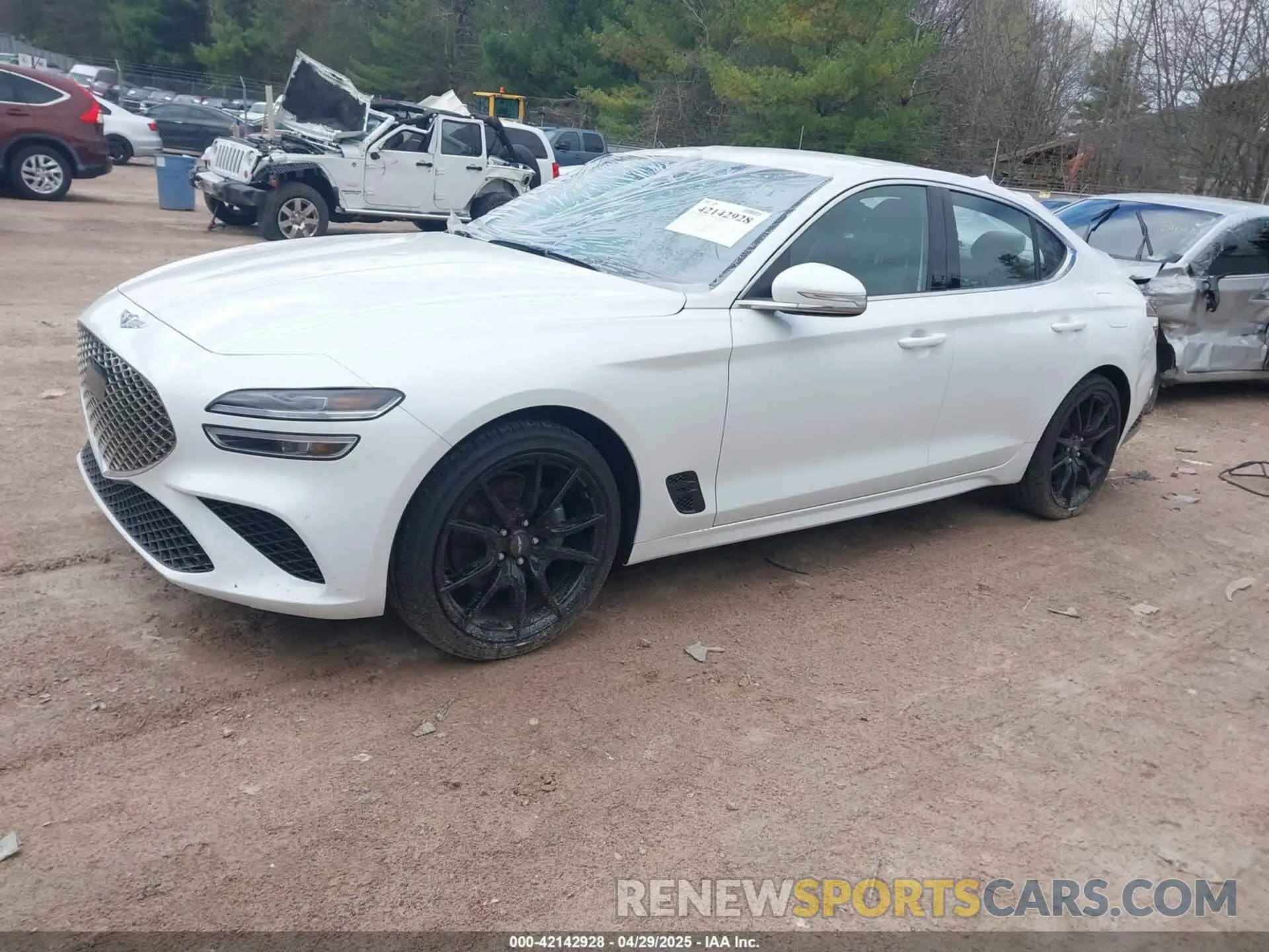 2 Photograph of a damaged car KMTG34TA7PU131917 GENESIS G70 2023