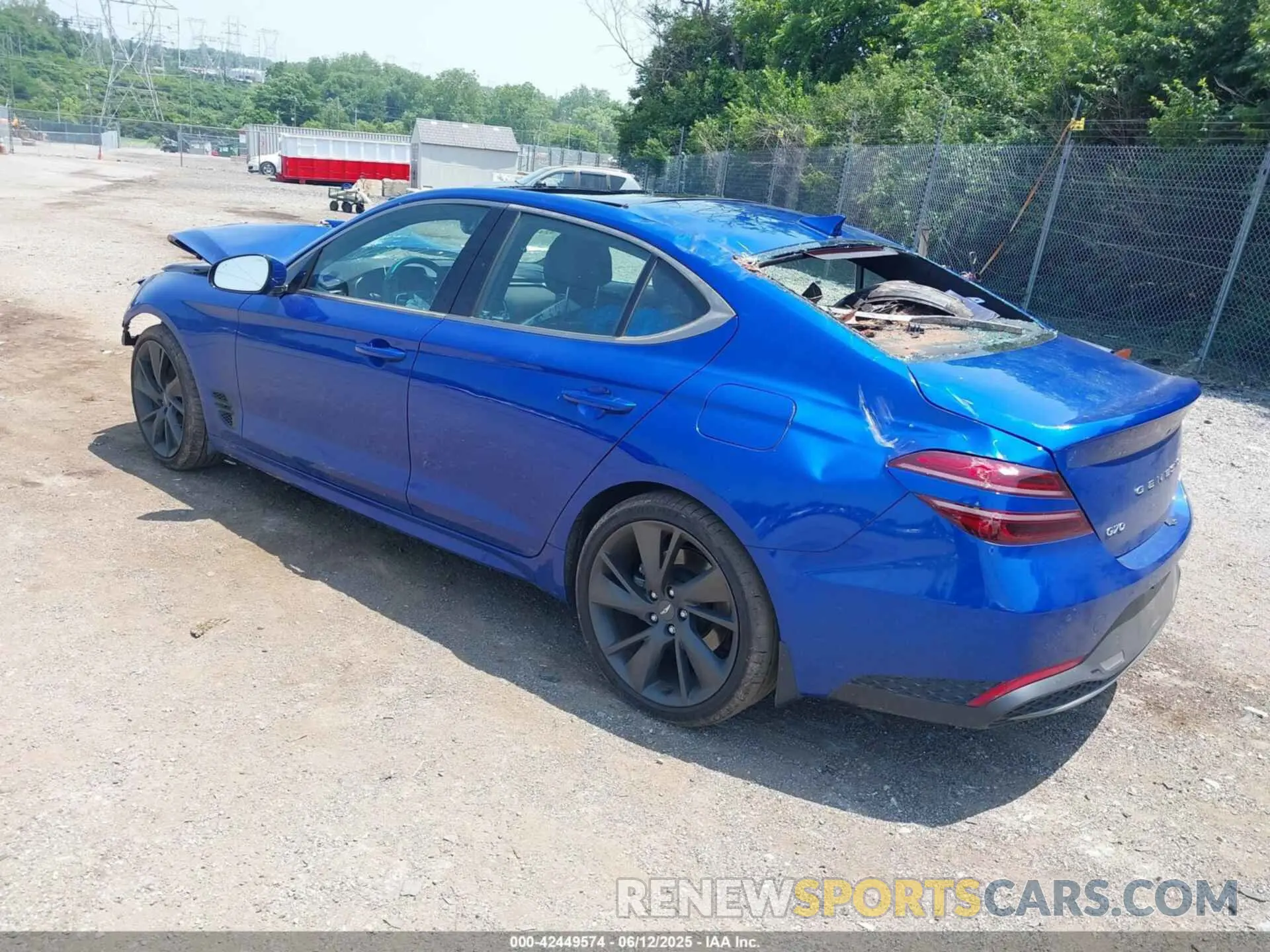 3 Photograph of a damaged car KMTG34TAXPU112892 GENESIS G70 2023