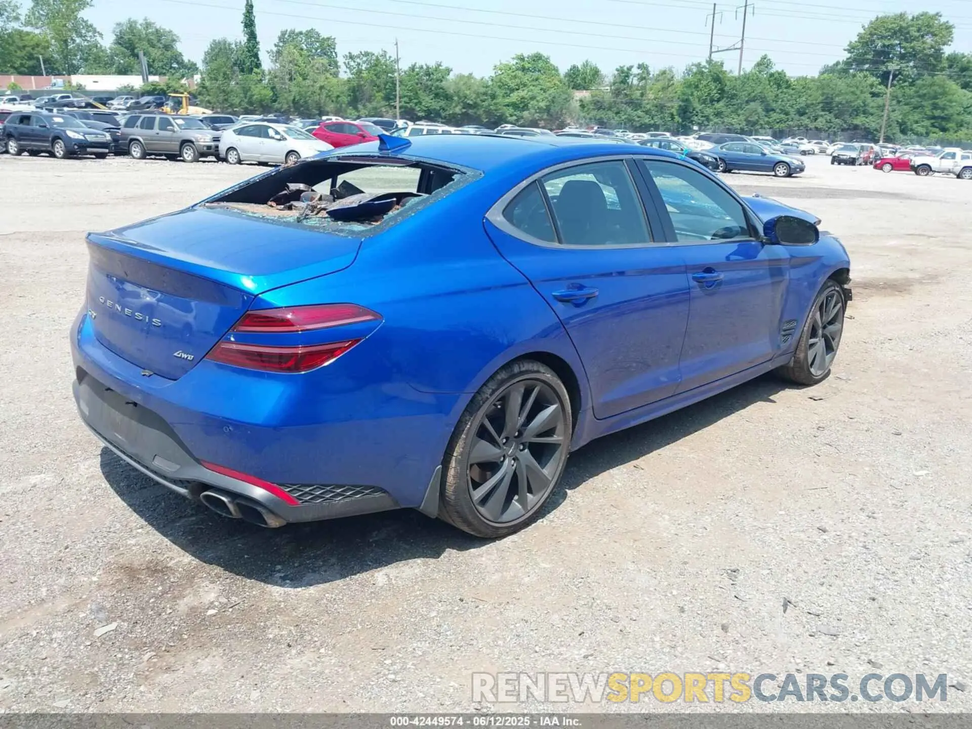4 Photograph of a damaged car KMTG34TAXPU112892 GENESIS G70 2023
