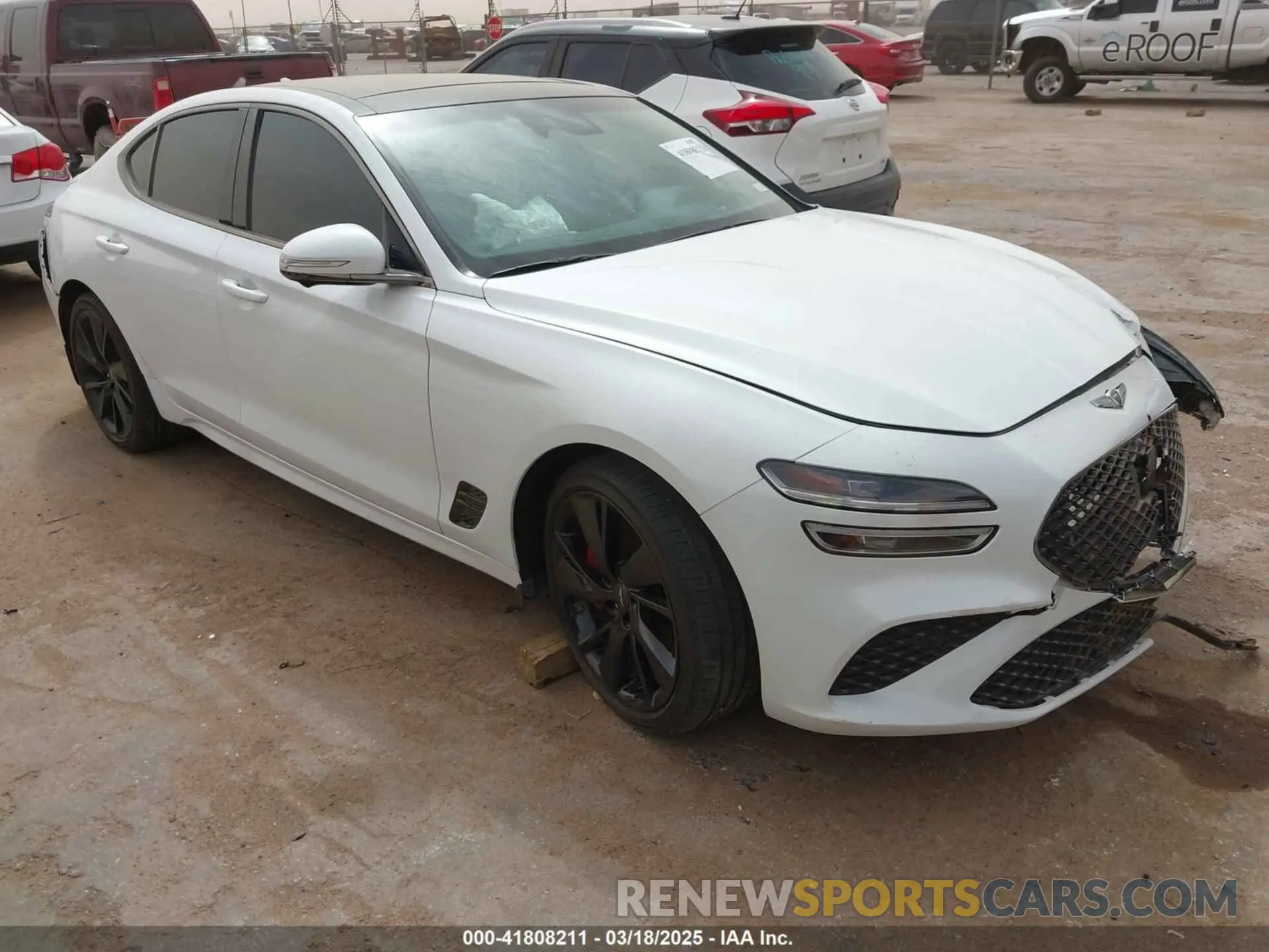 1 Photograph of a damaged car KMTG54TE3PU116344 GENESIS G70 2023