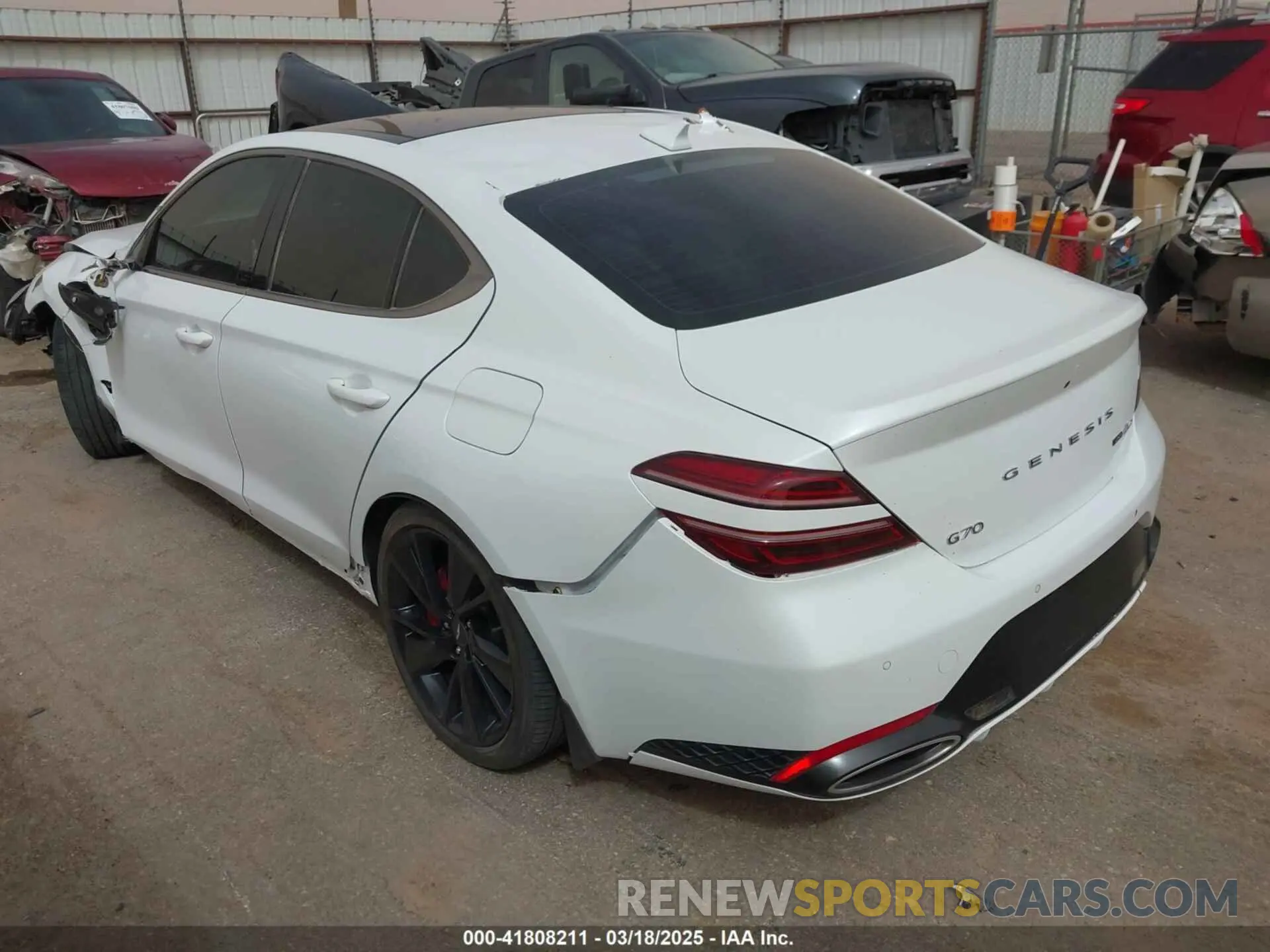3 Photograph of a damaged car KMTG54TE3PU116344 GENESIS G70 2023