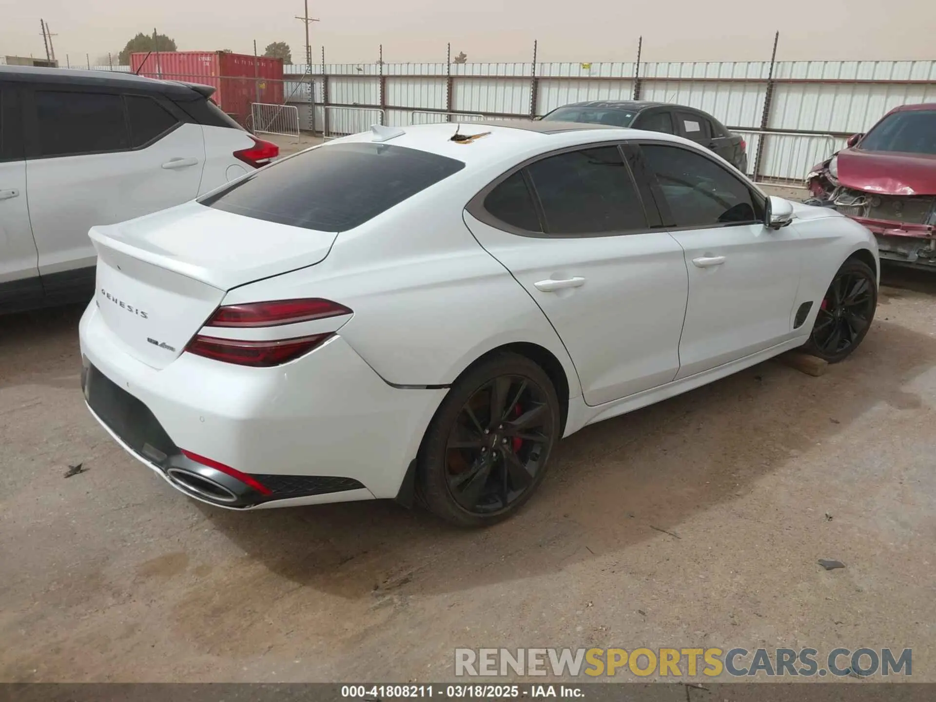 4 Photograph of a damaged car KMTG54TE3PU116344 GENESIS G70 2023