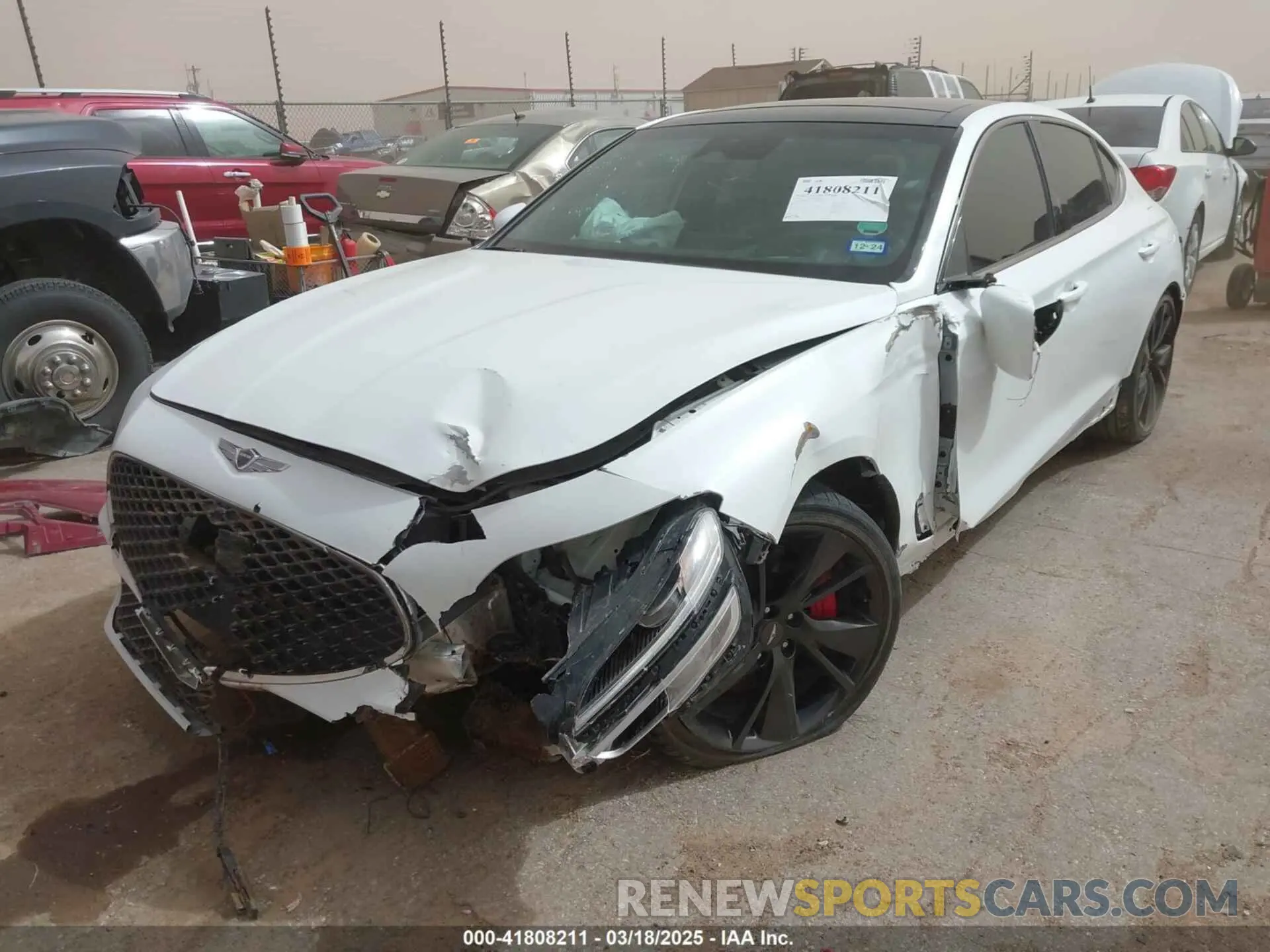 6 Photograph of a damaged car KMTG54TE3PU116344 GENESIS G70 2023