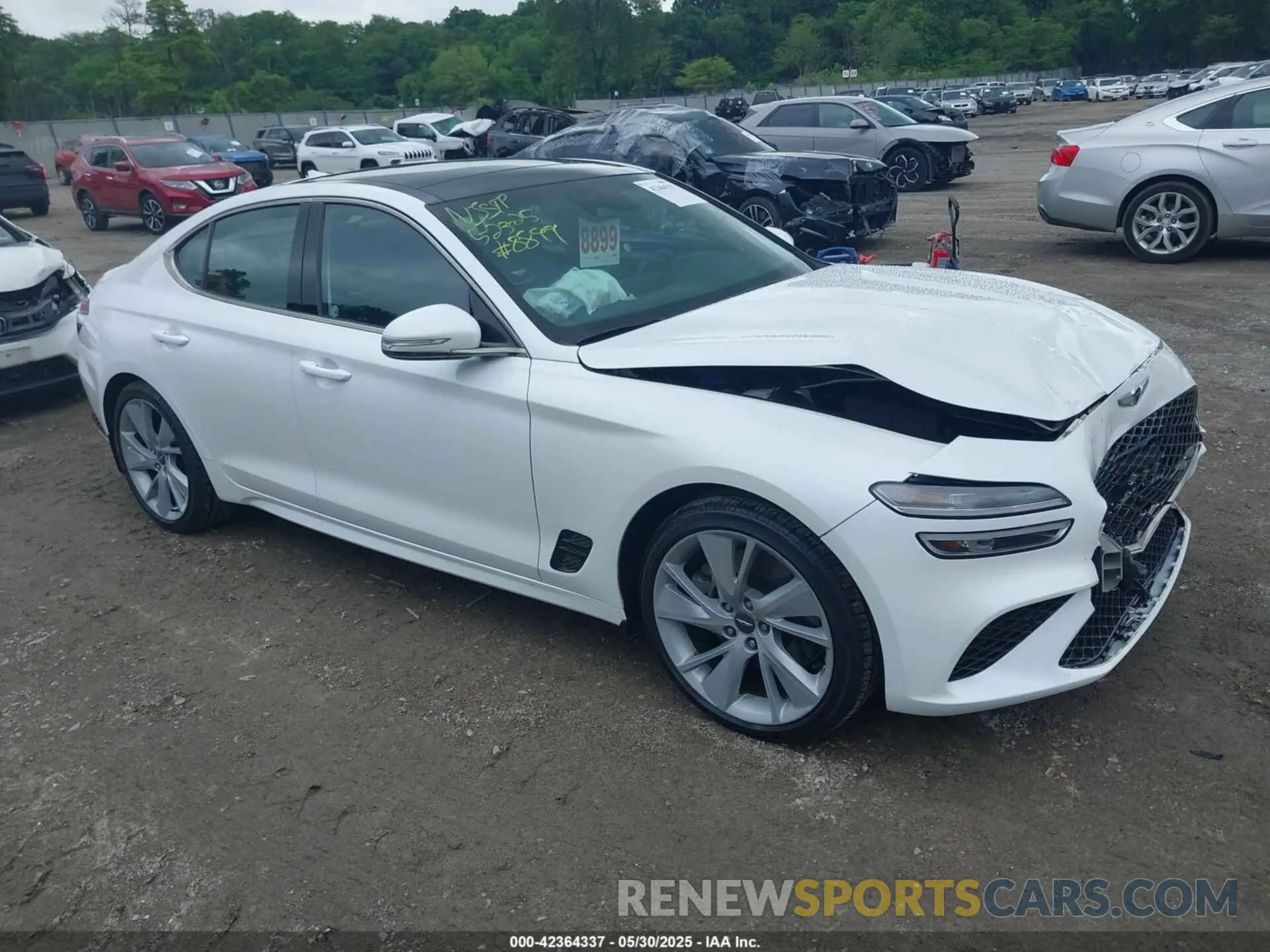 1 Photograph of a damaged car KMTG54TE5PU135106 GENESIS G70 2023